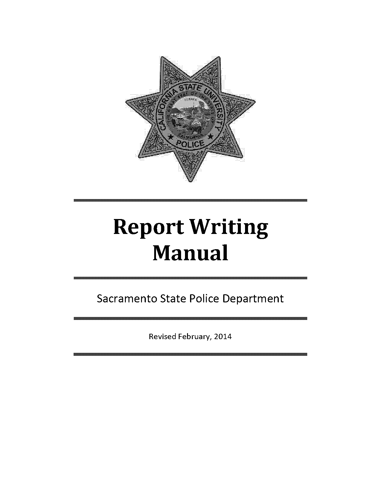 simple sample report writing format