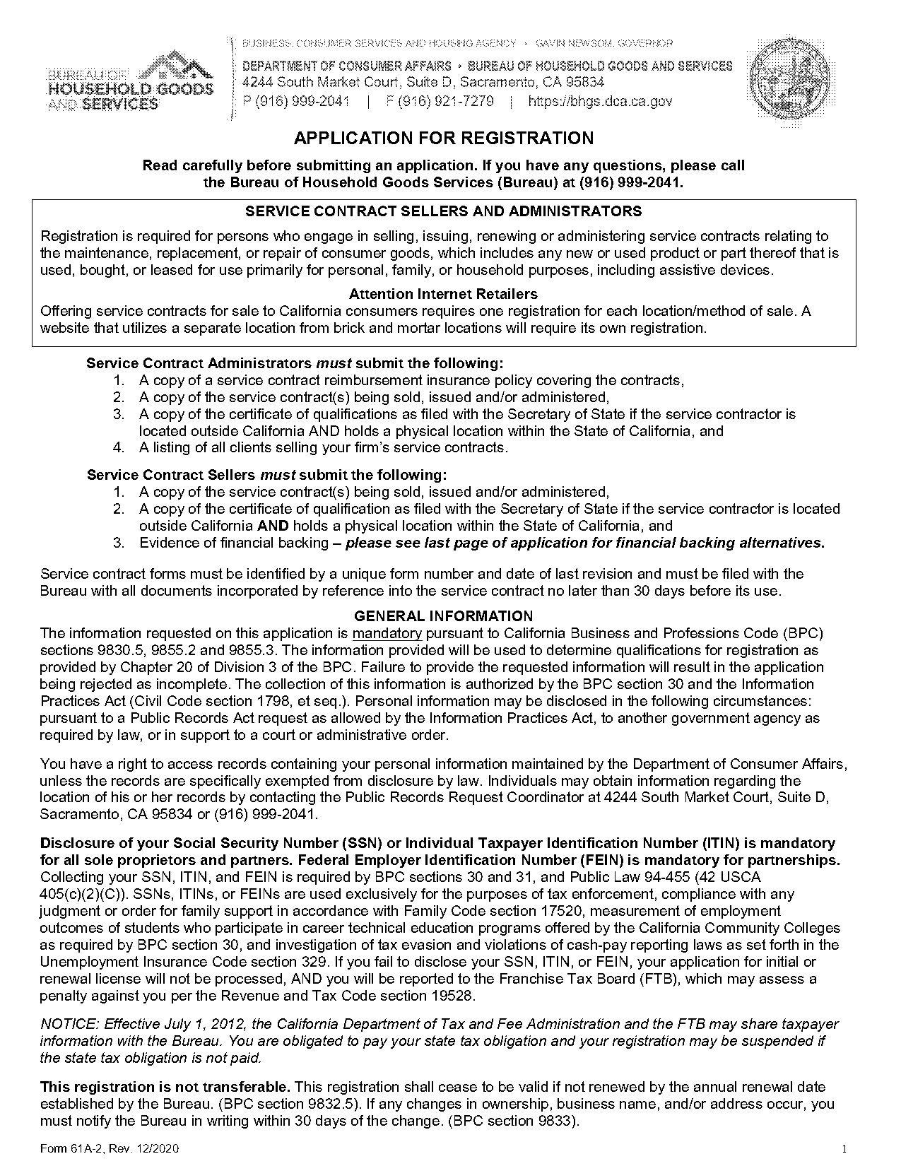 certificate of qualification of california vs certificate of registration