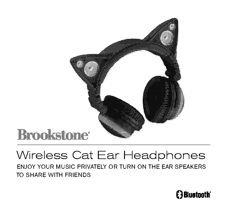 brookstone cat headphones instructions