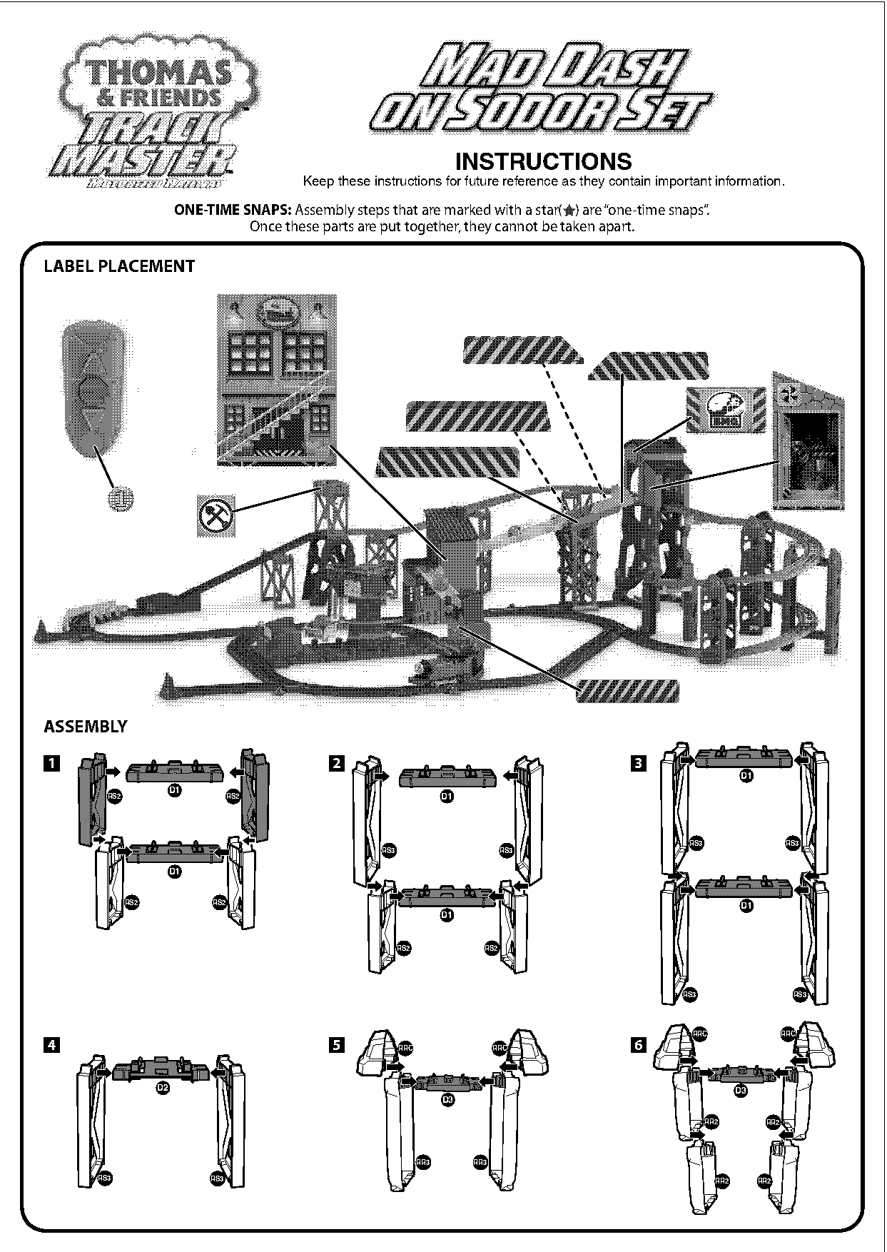 thomas trackmaster set instructions