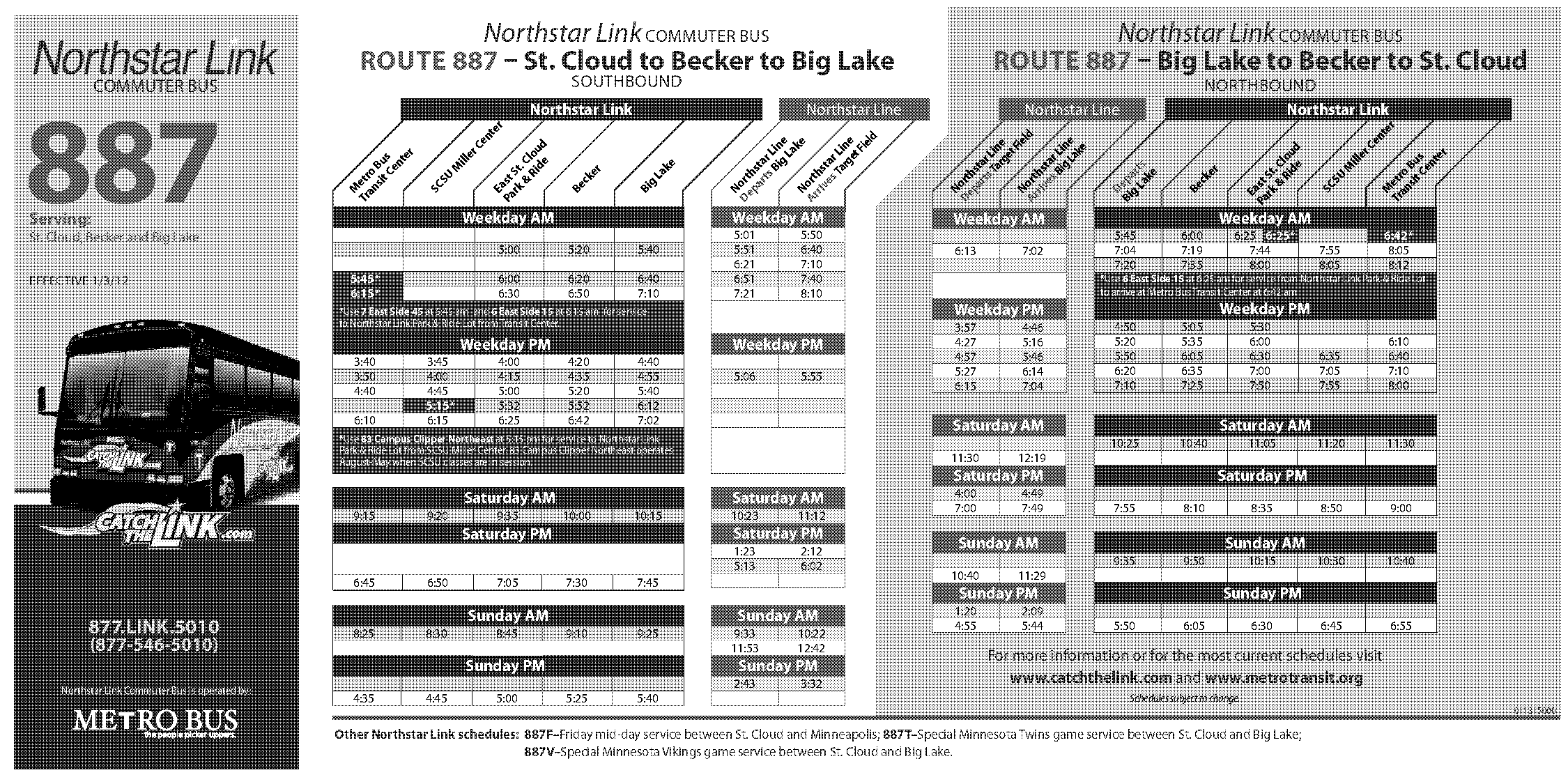 northstar train weekend schedule