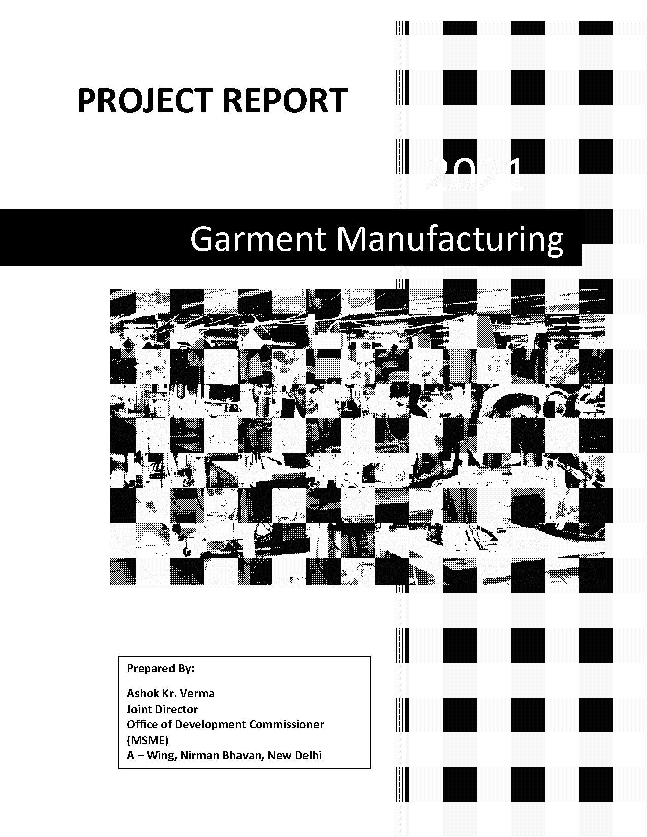 mcom project report sample