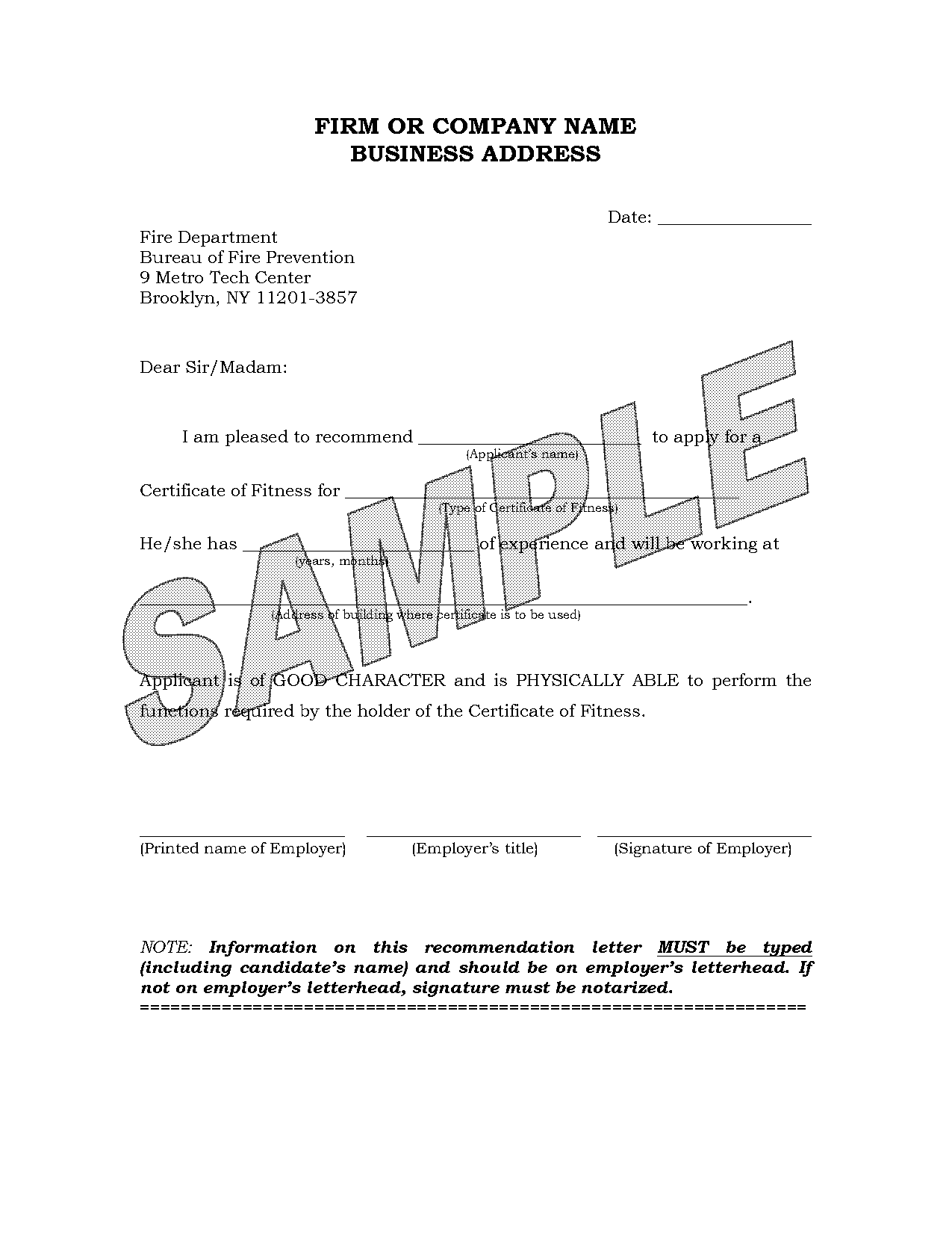 it recommendation letter format