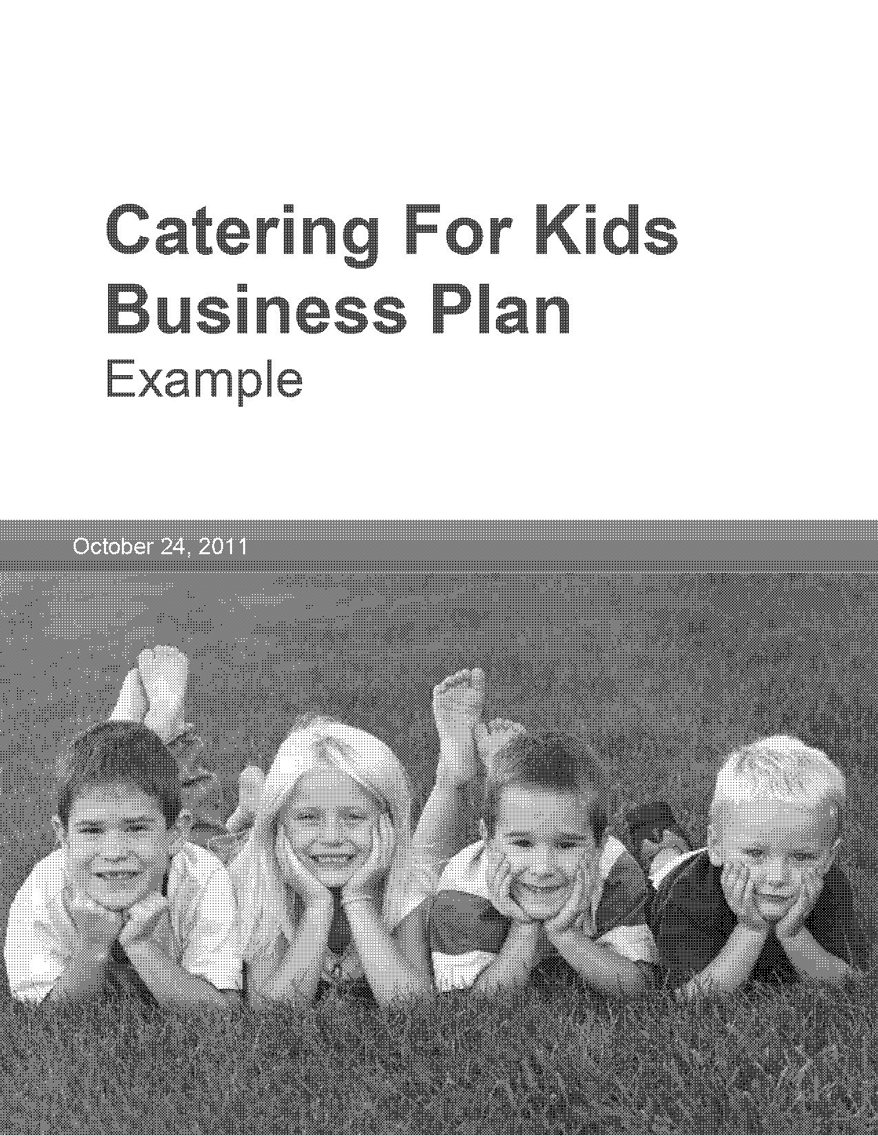 food service business plan sample