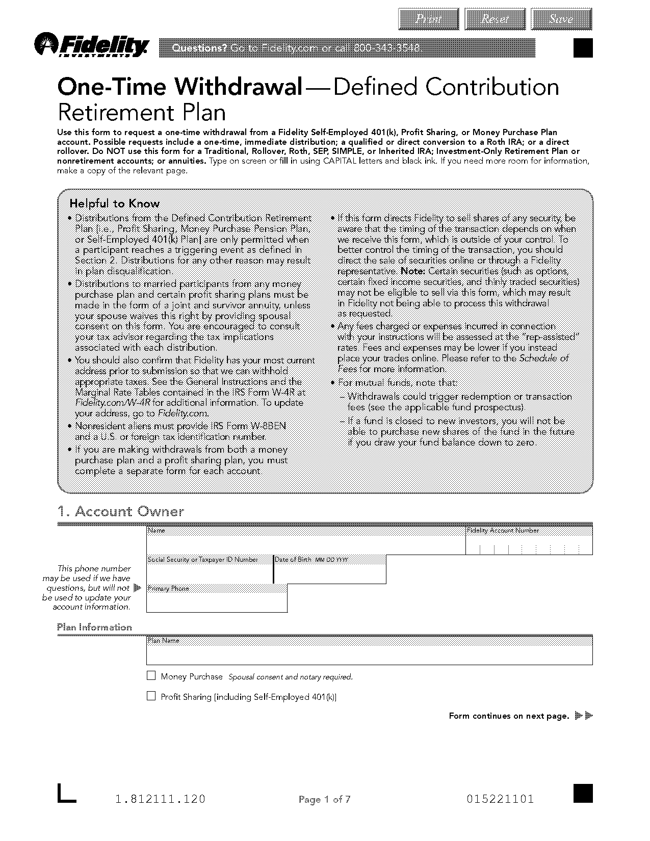 keogh plan termination notice example