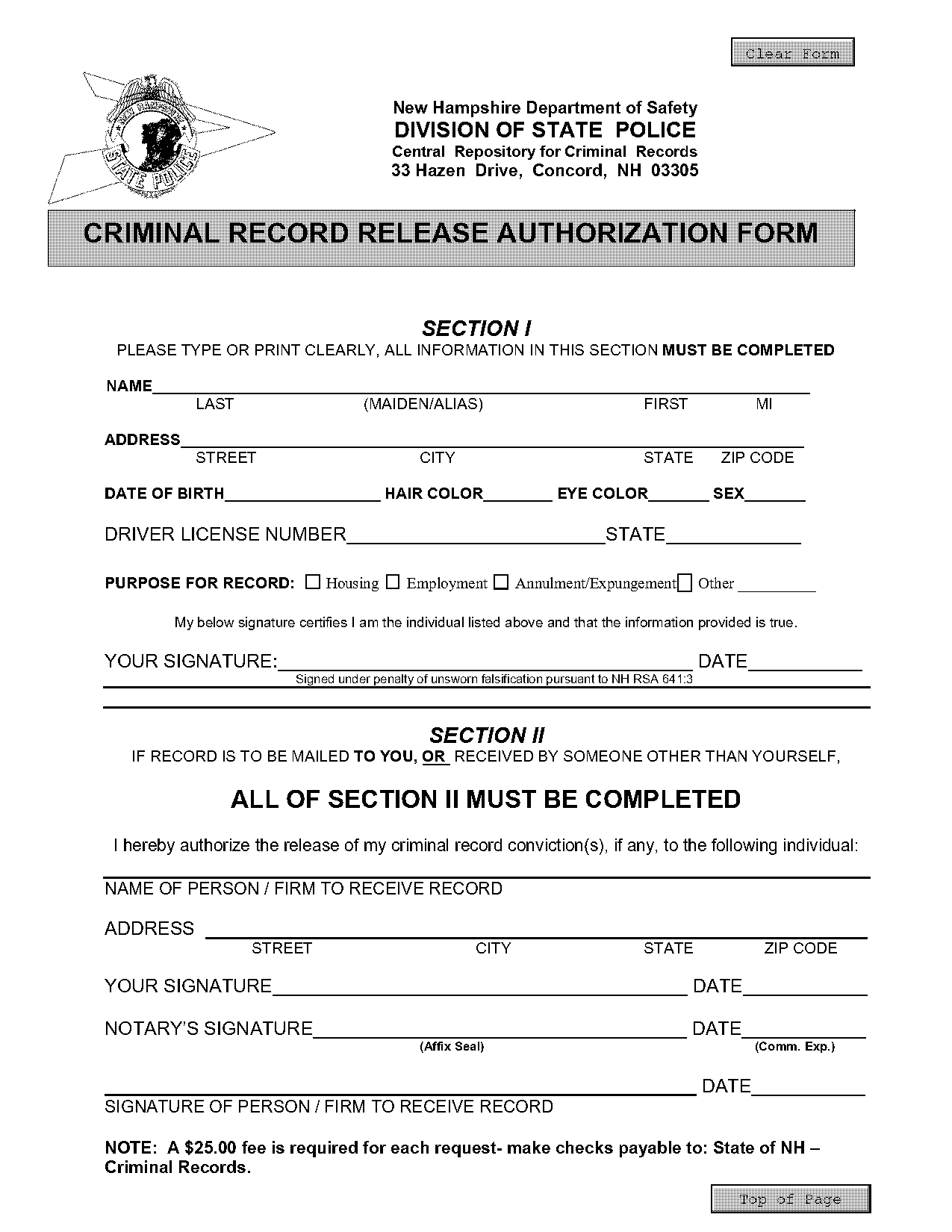 nh criminal background check form