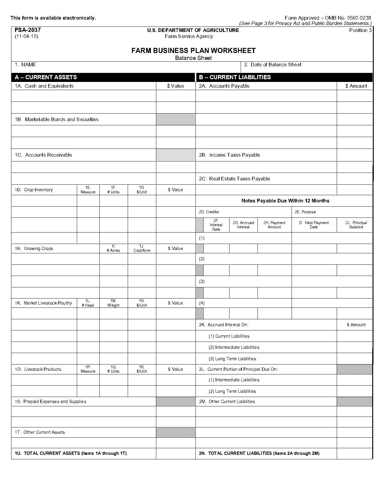 free template for farm business plan