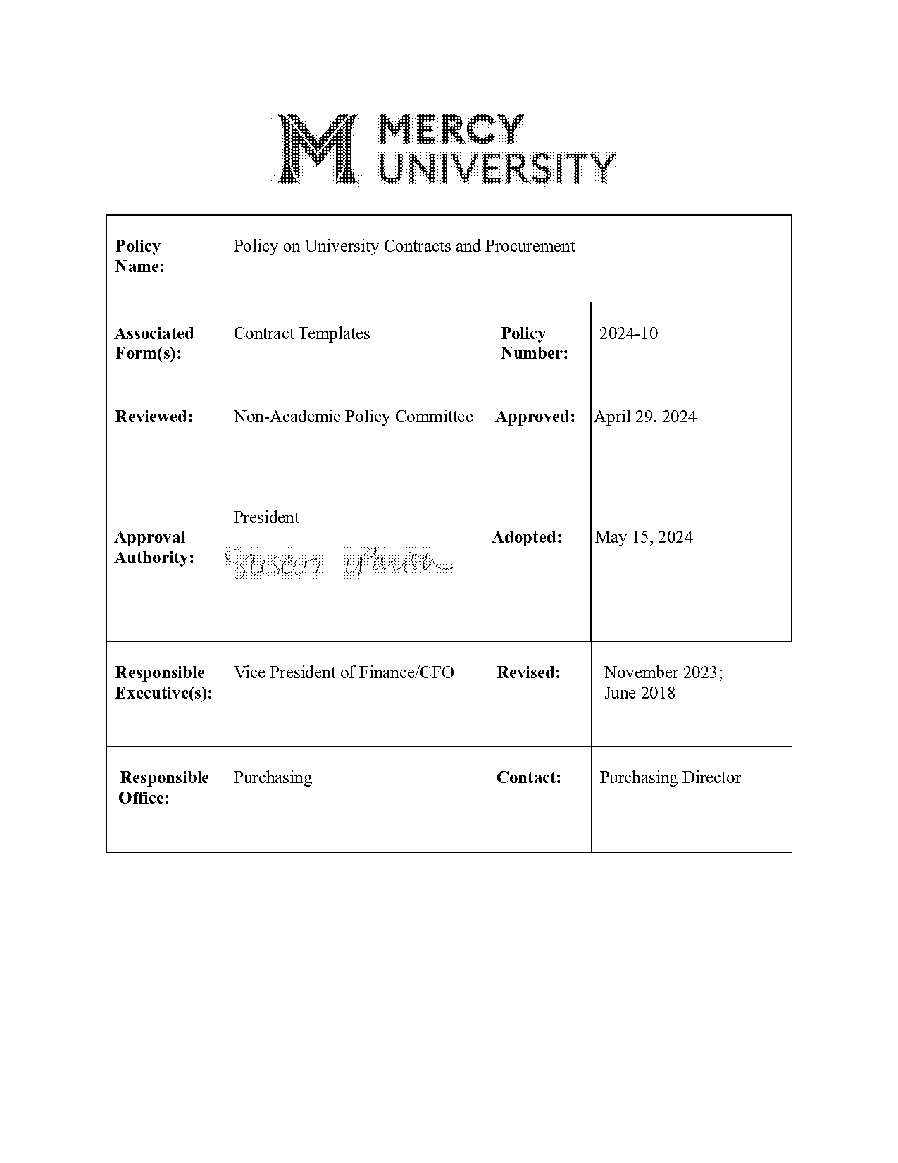 procurement service contract template