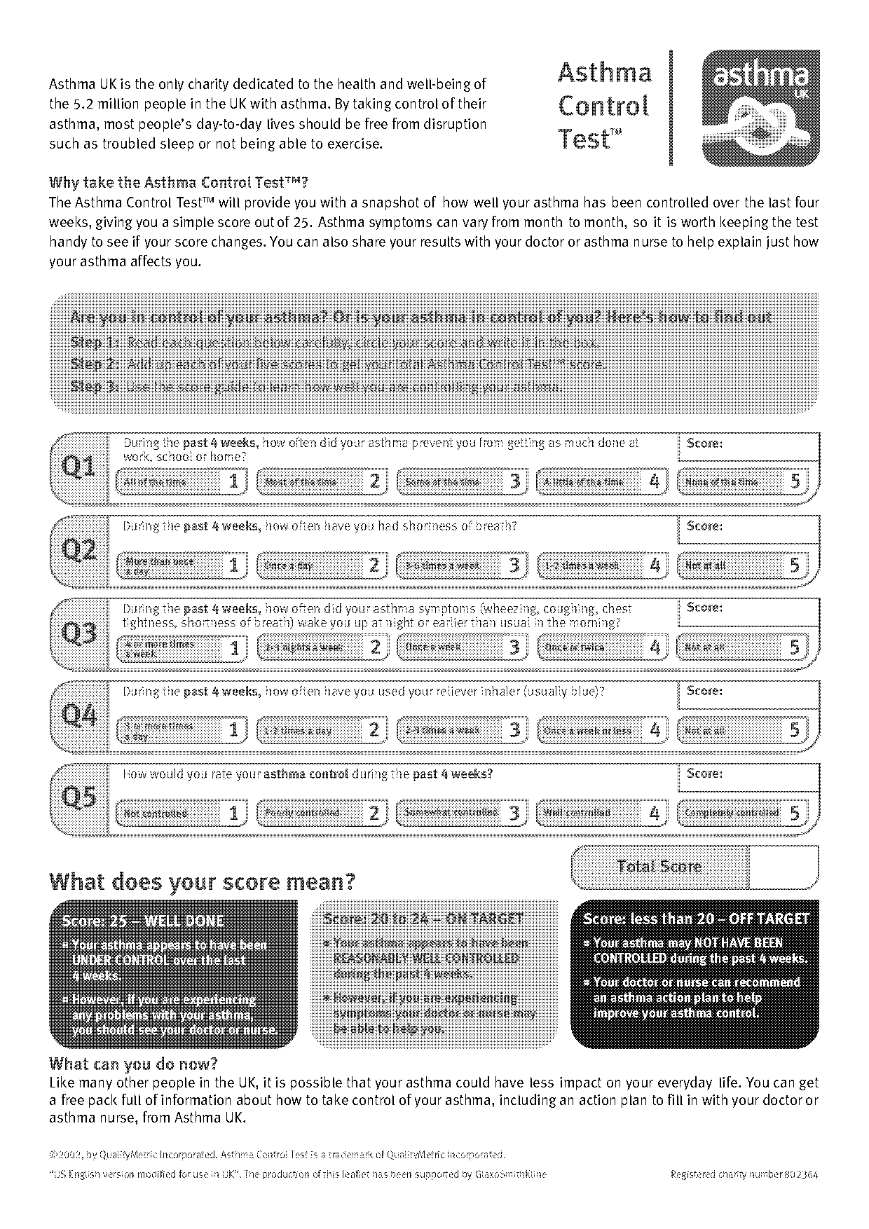 asthma control test pdf uk