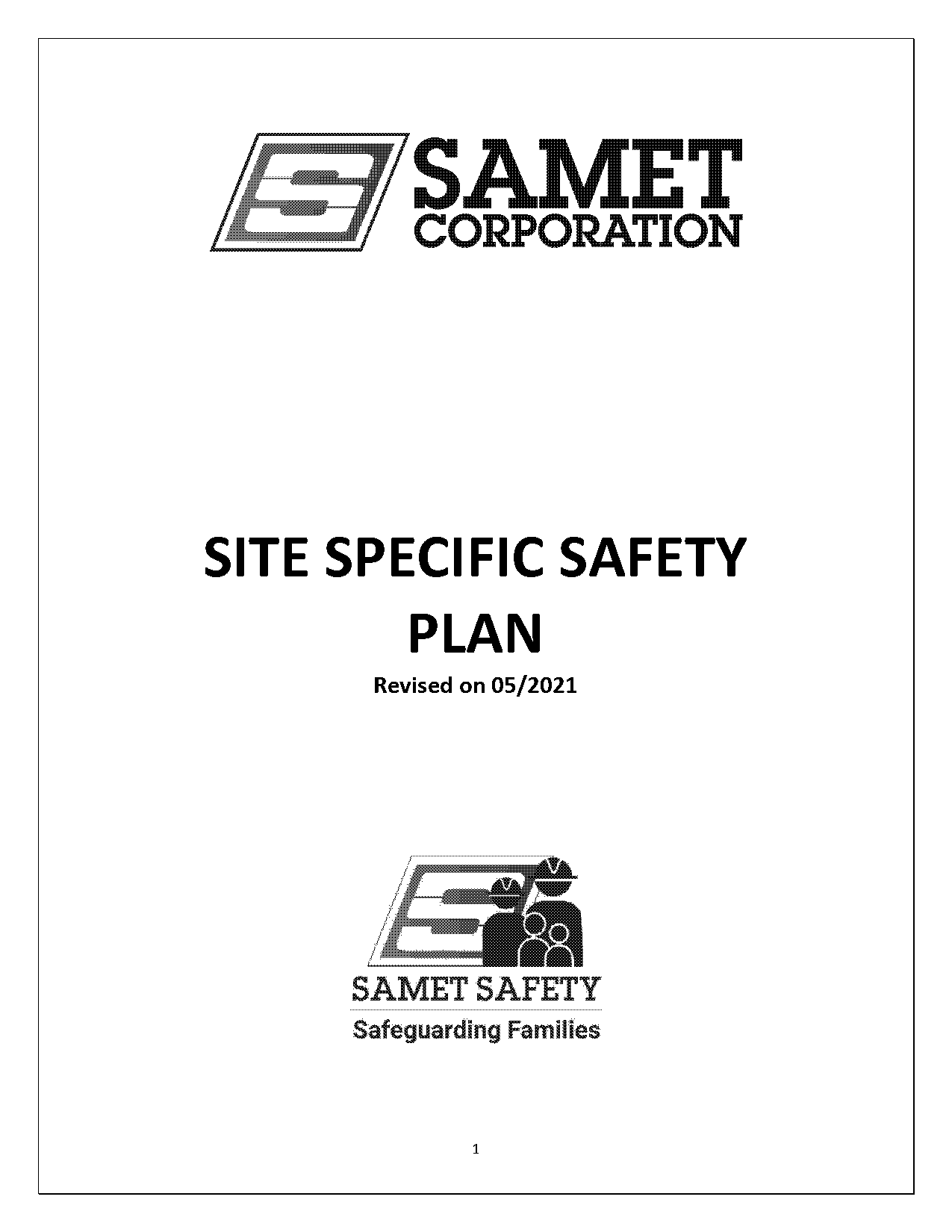 printable construction site safety plan template