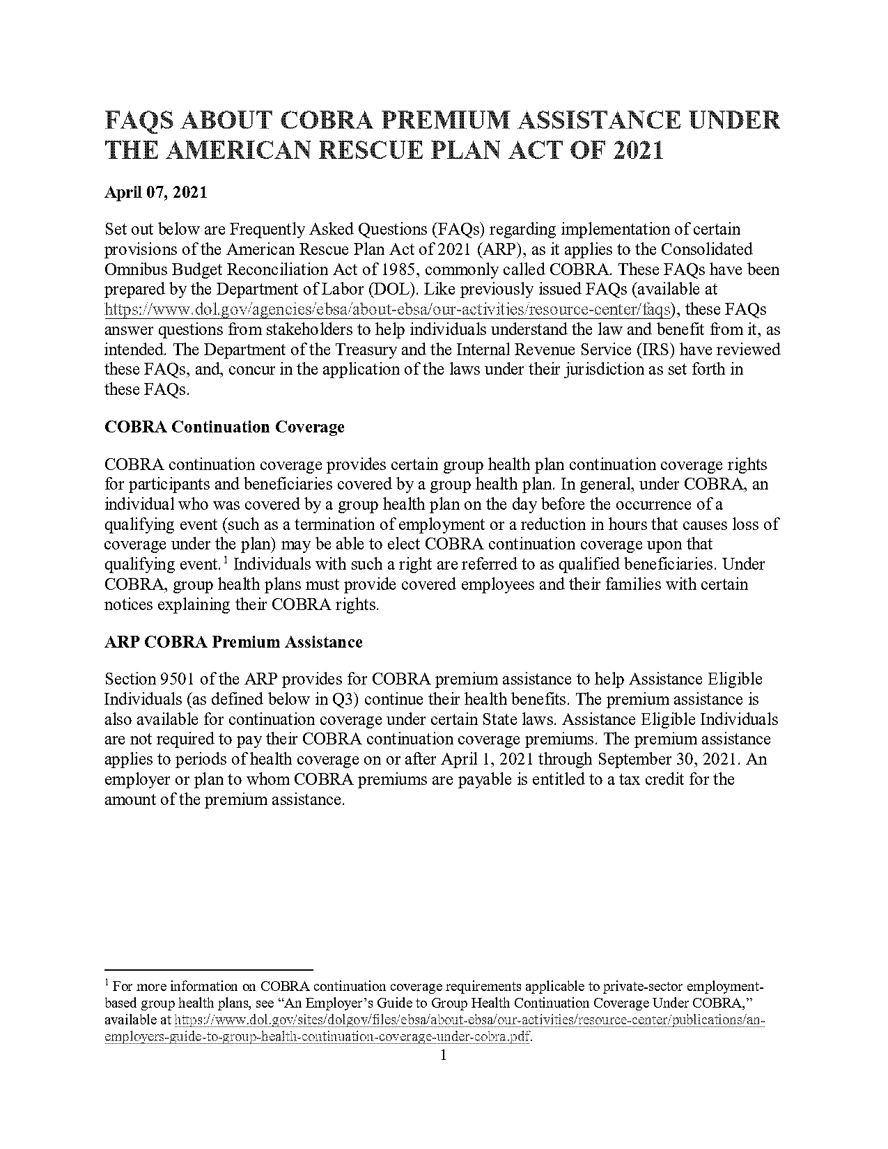 american rescue plan act health insurance premiums