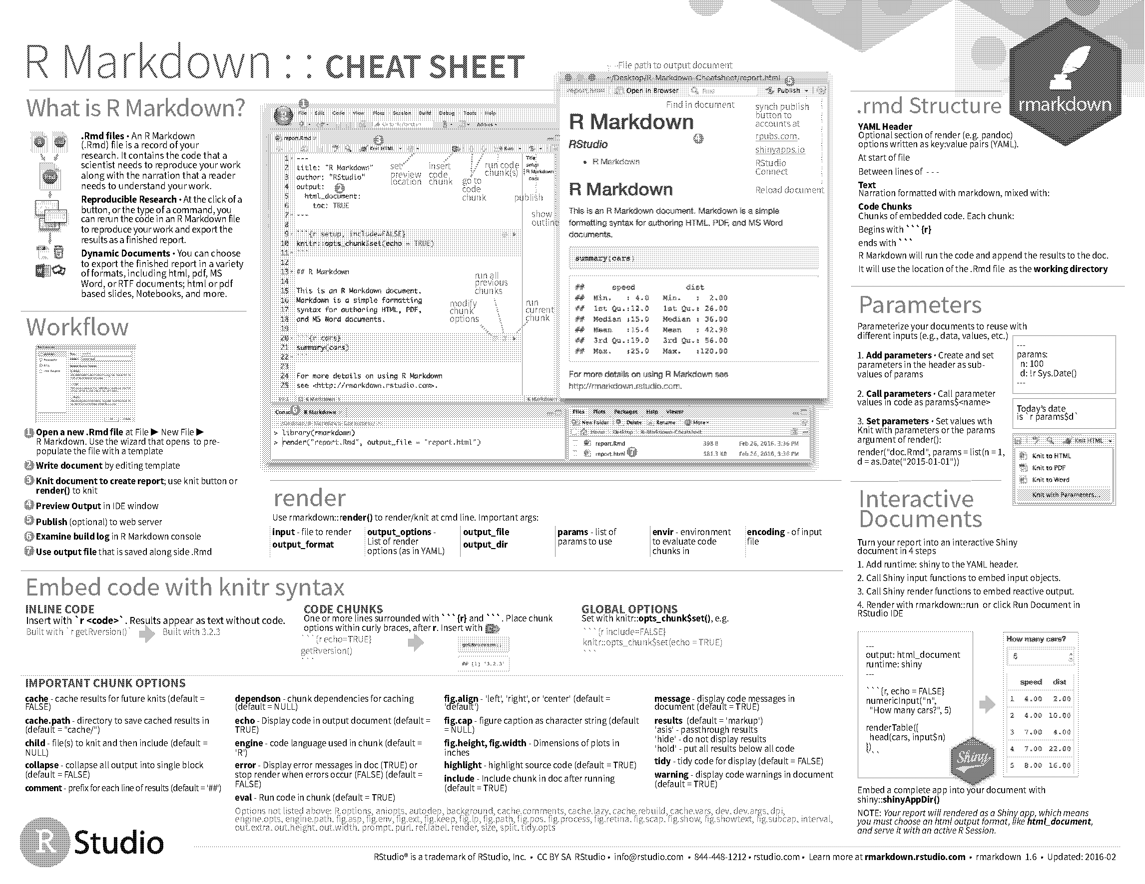 add a note at start of r markdown file