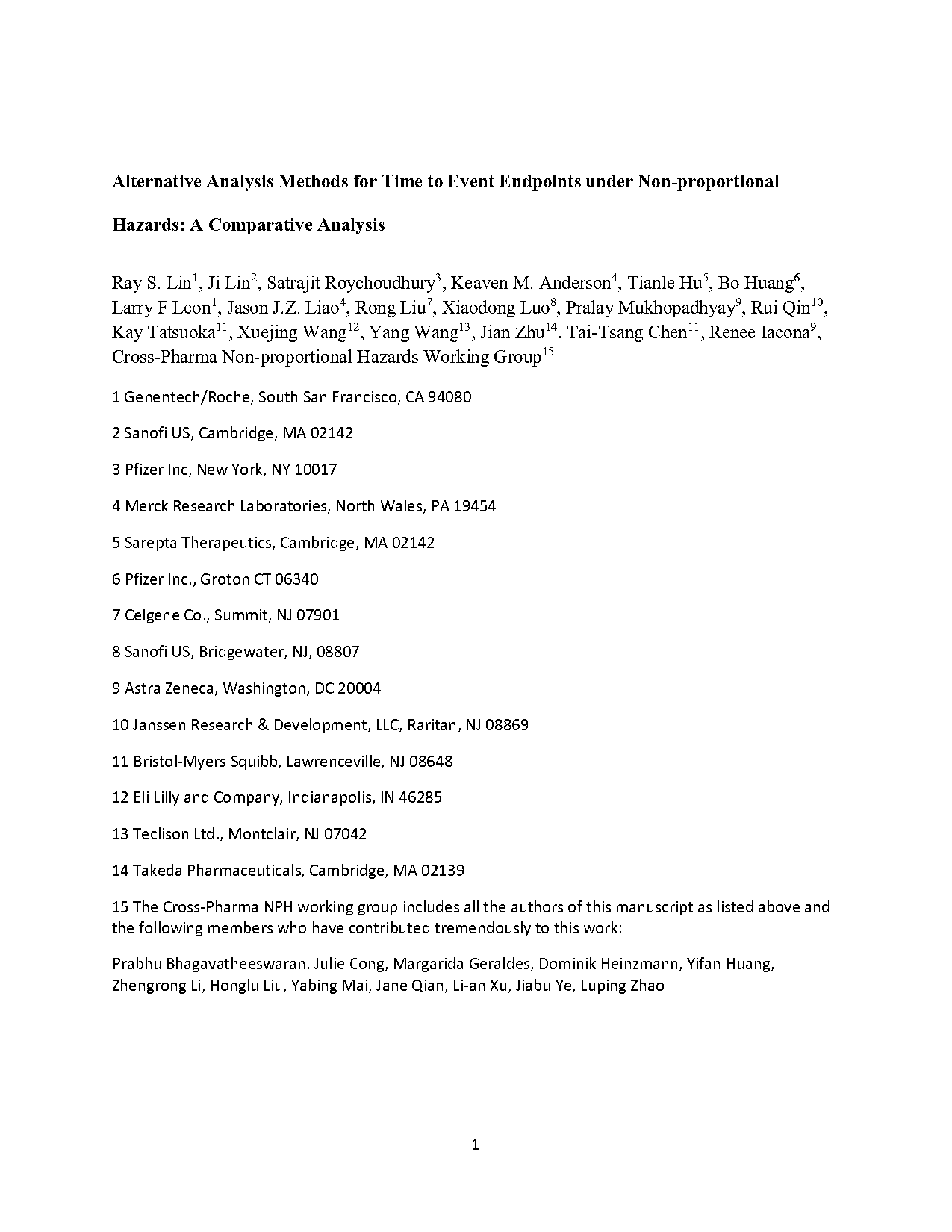 sample size stratified log rank test