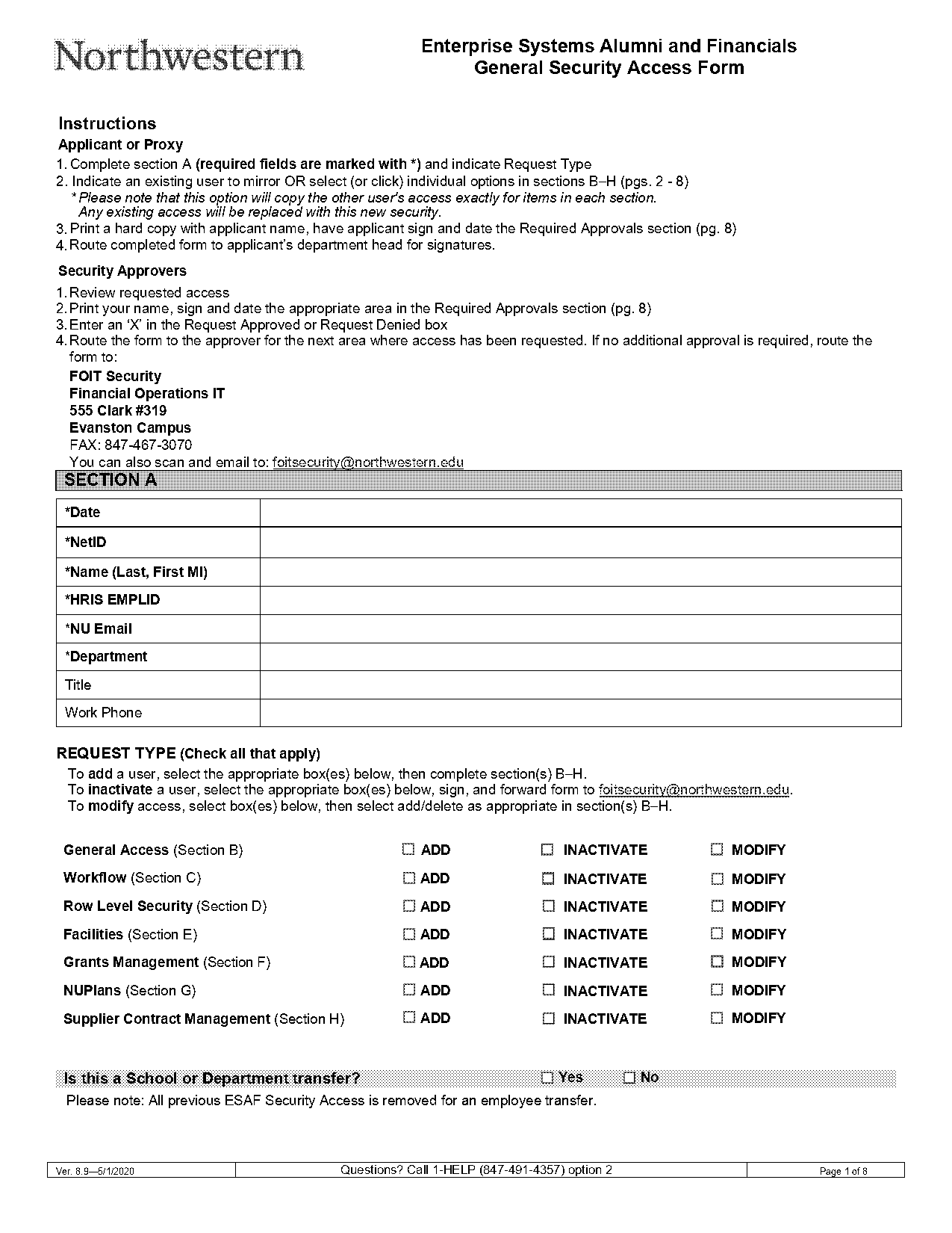 northwestern university financial statements