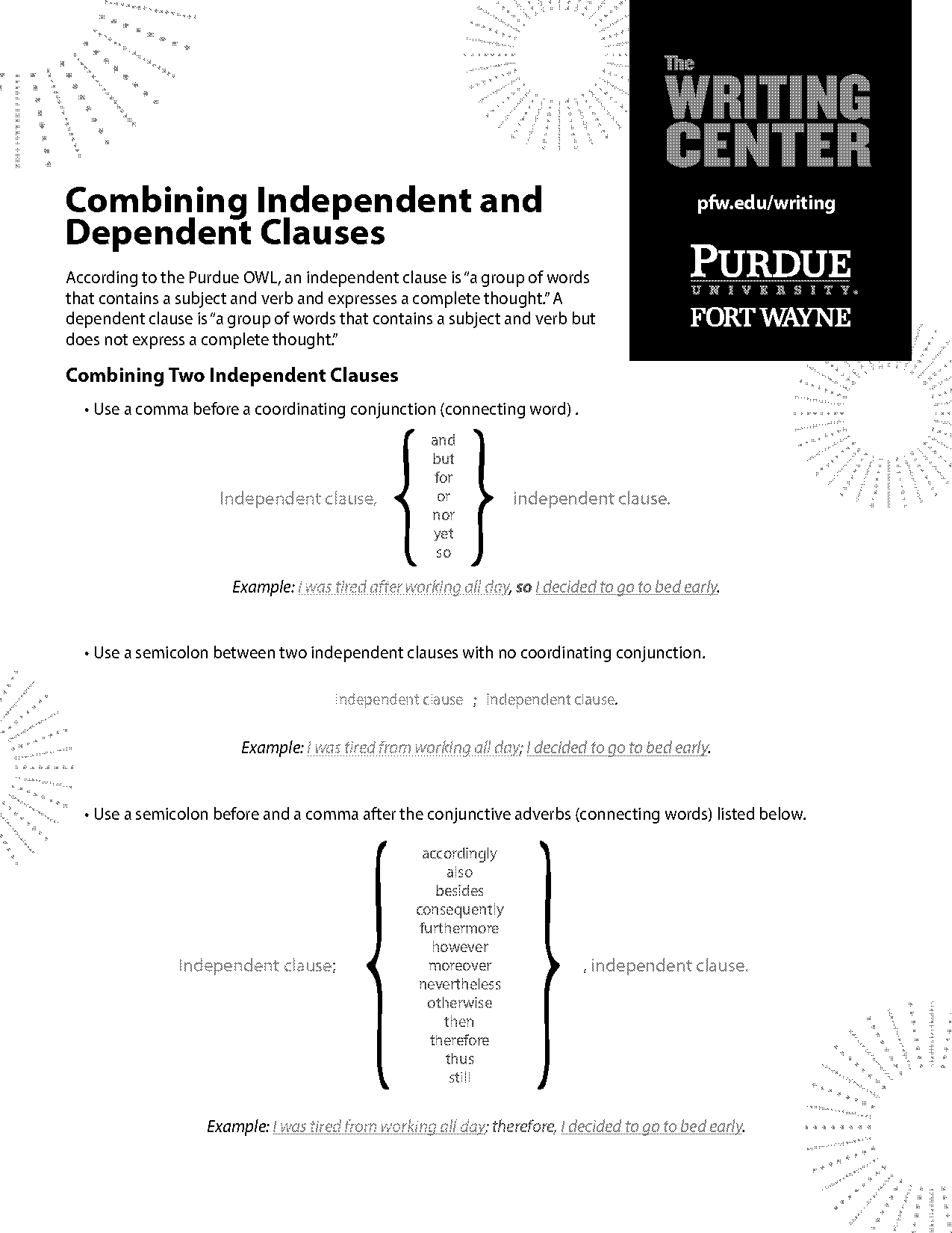 coordinate vs subordinate clause