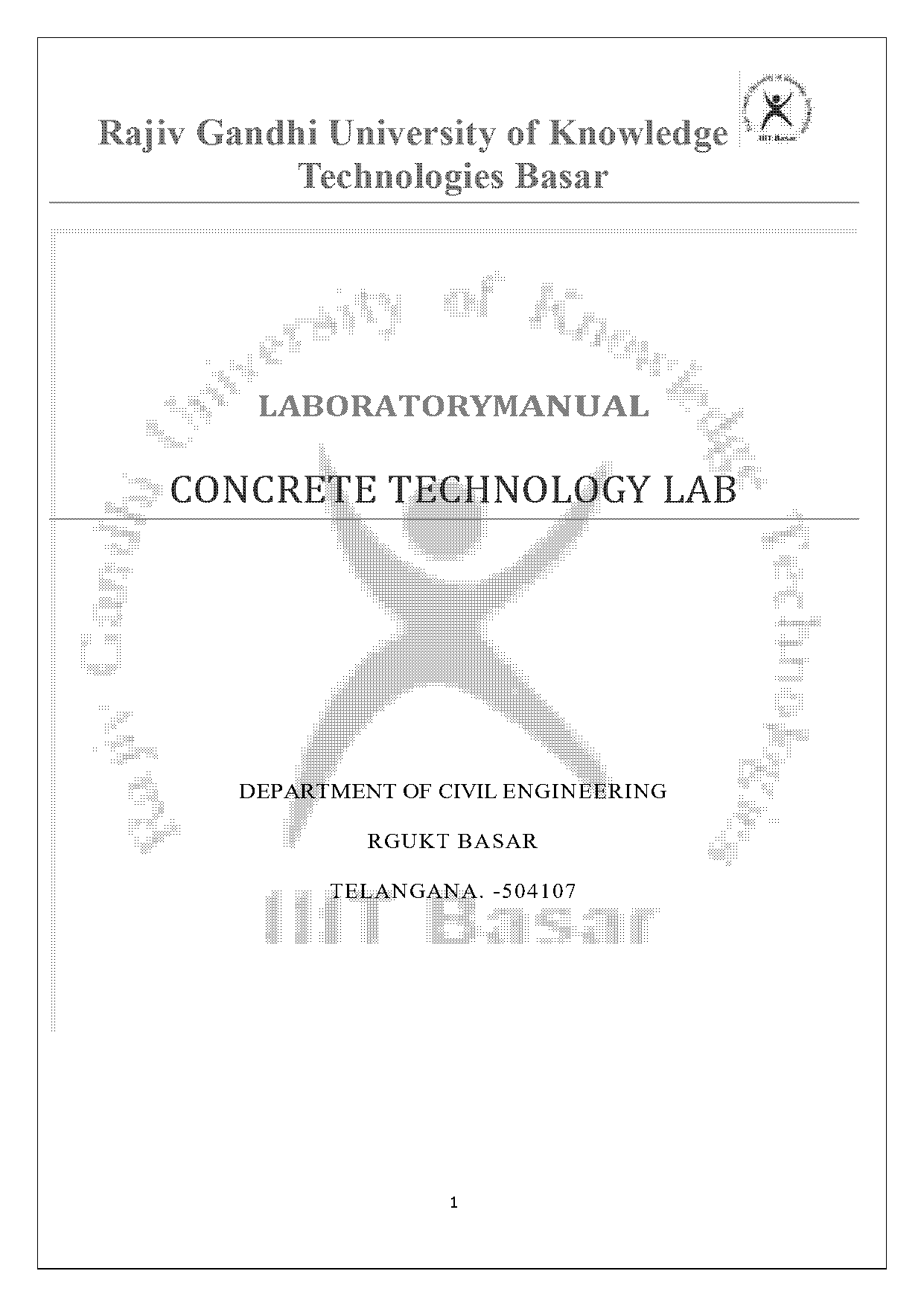 concrete technology lab manual with results