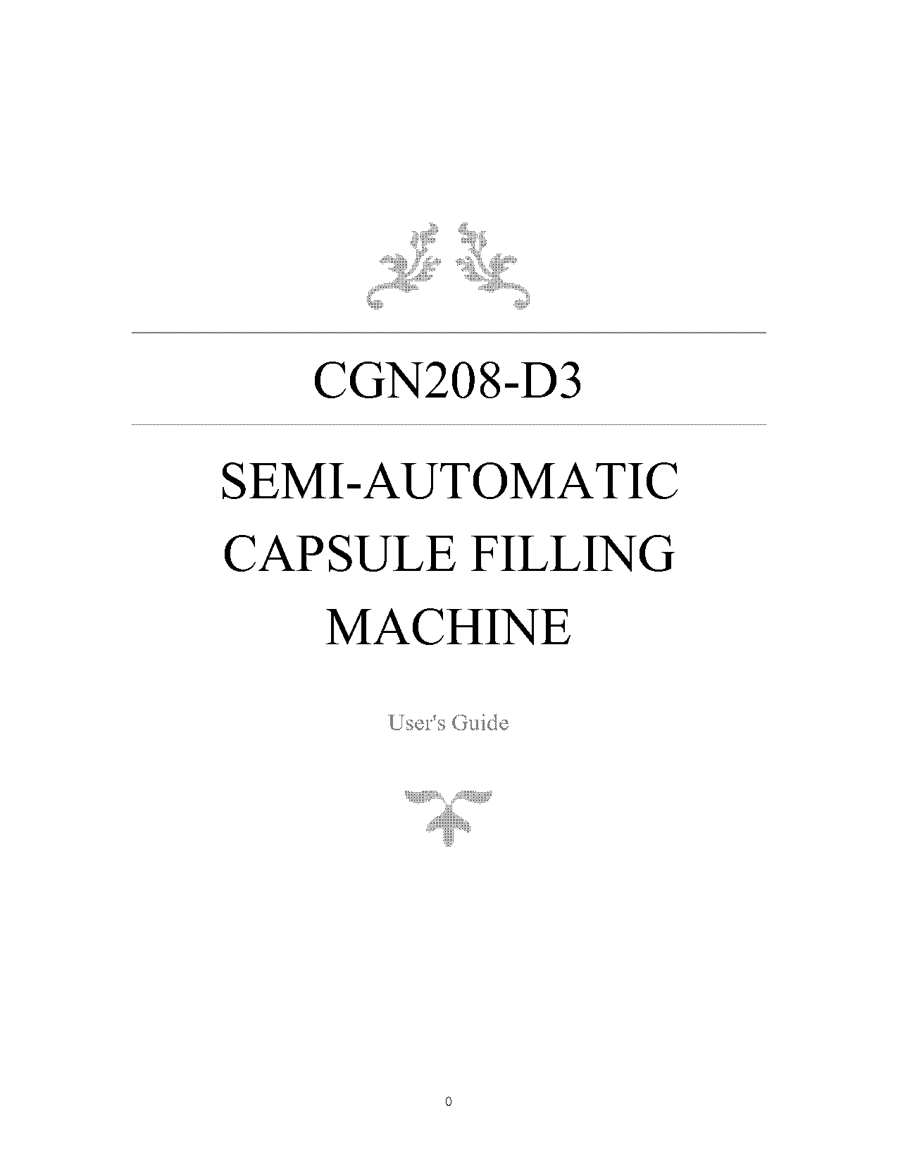 bonahan capsule filler operator manual pdf