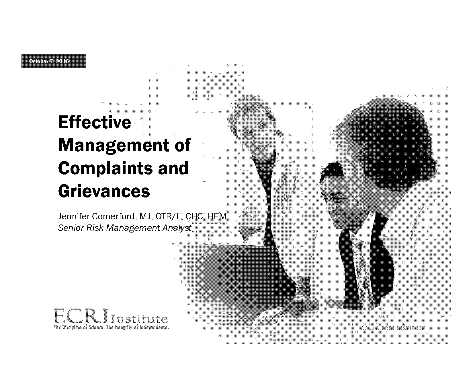 handling patient complaints powerpoint