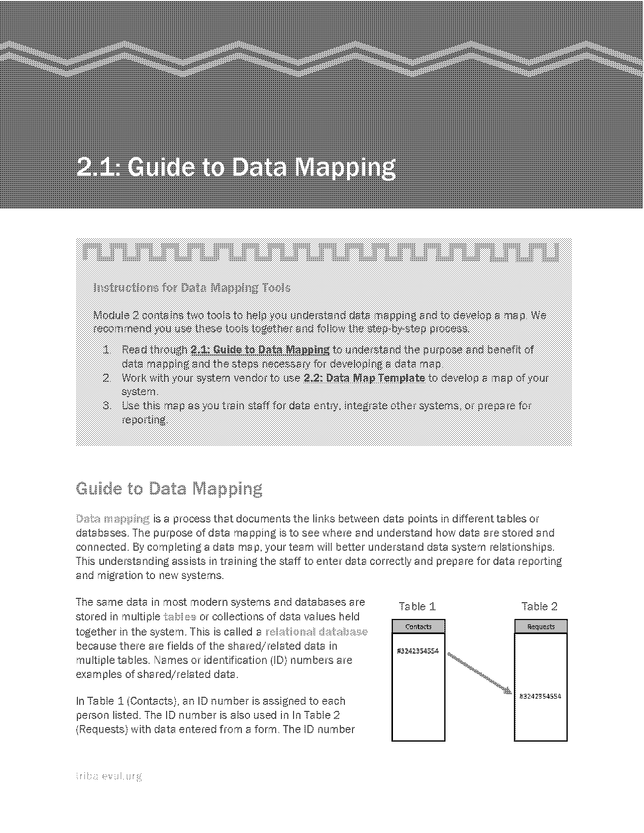 data field mapping document