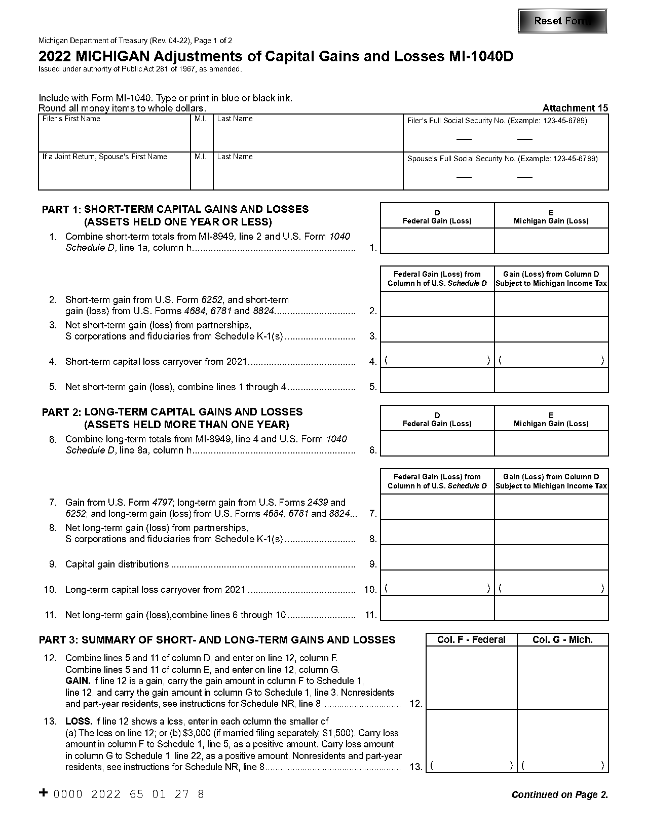 how to file tax for short term capital gain