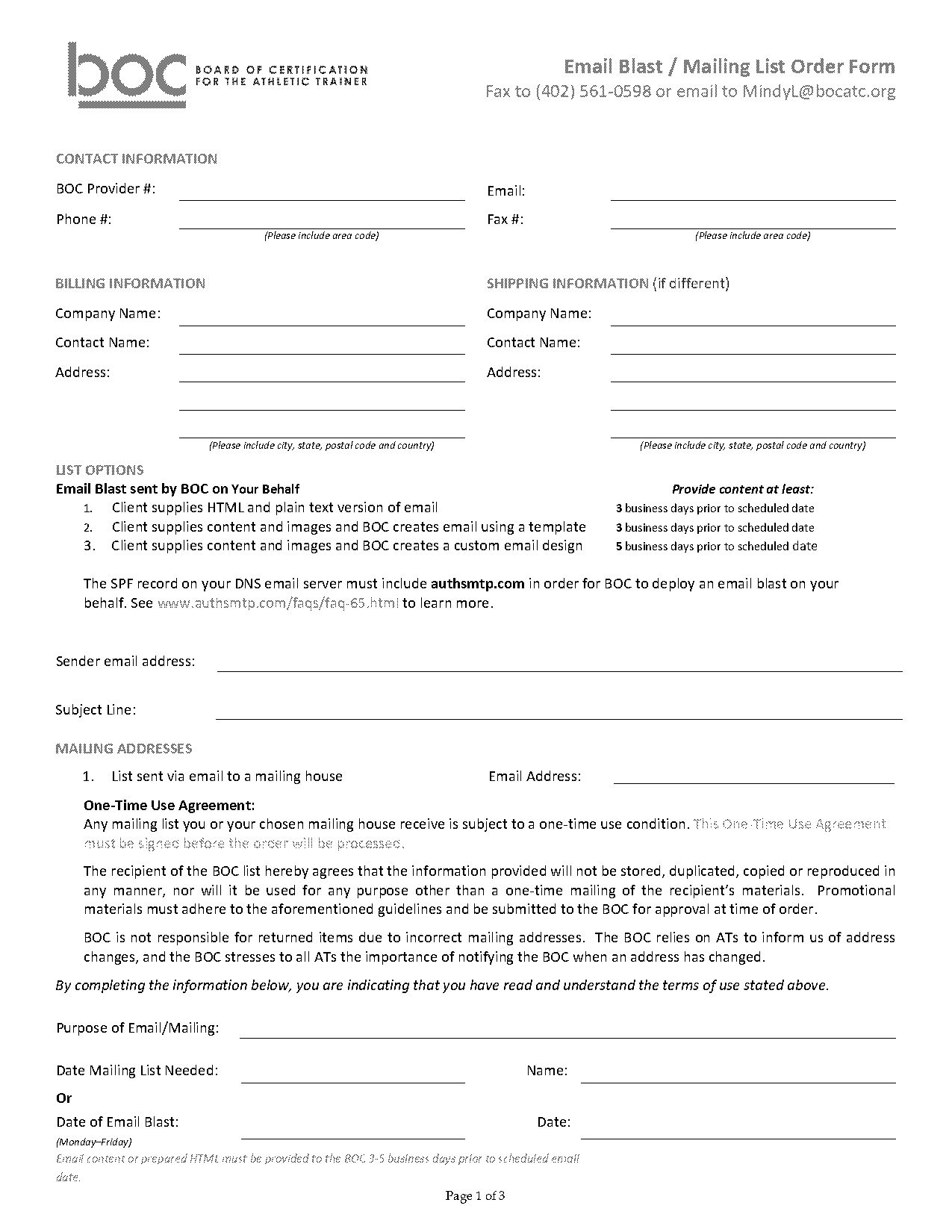 order form i can email