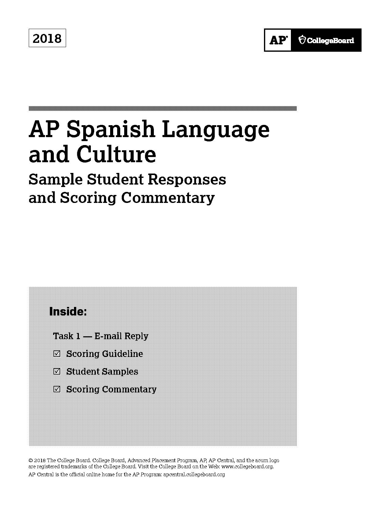 spanish ap sample interpersonal writing email reply