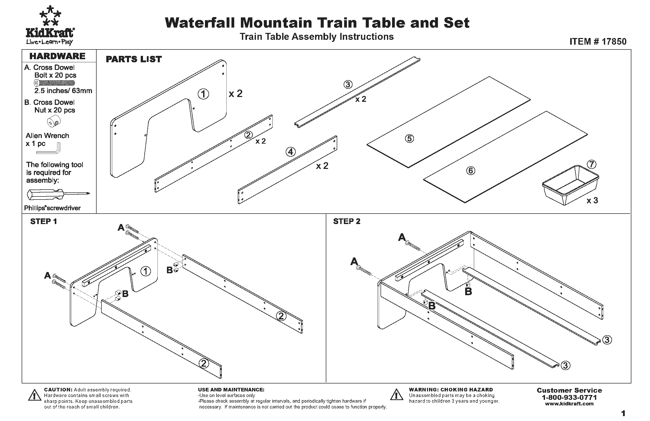 imaginarium mountain train table assembly instructions