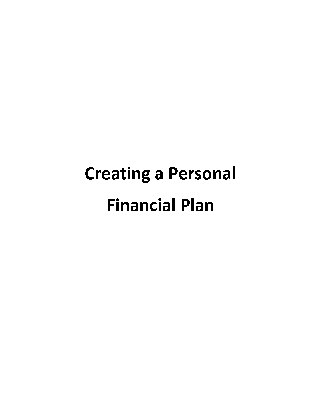 personal finance long term goals