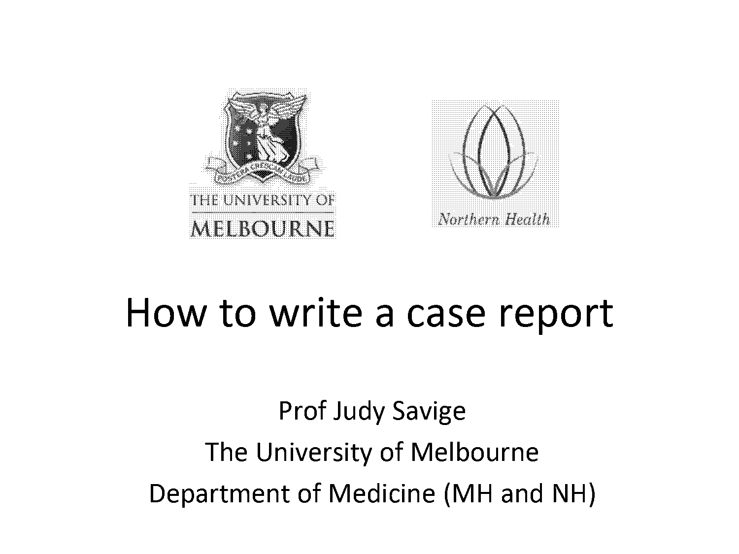 how to write a case report medical