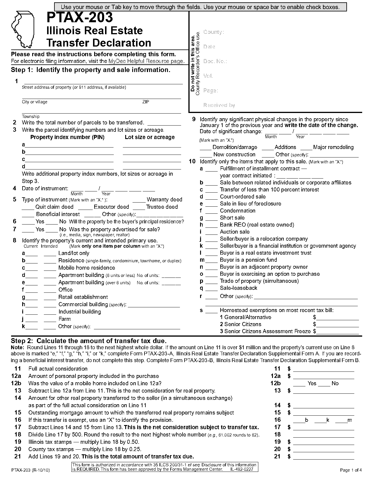 notice of assessment form j