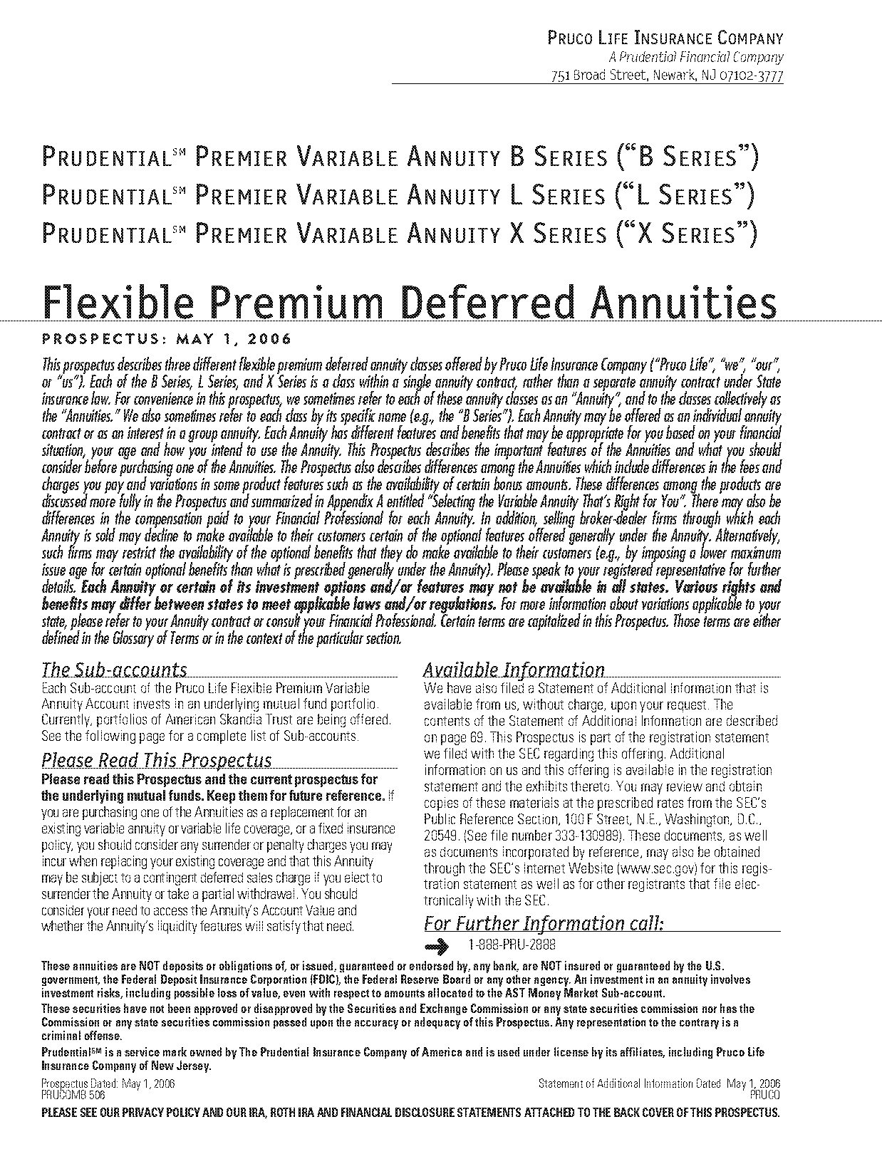 prudential retirement deferred annuity plan