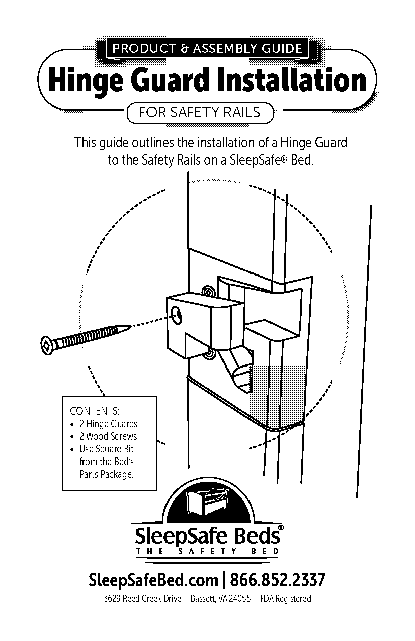 sleepsafe bed guard instructions