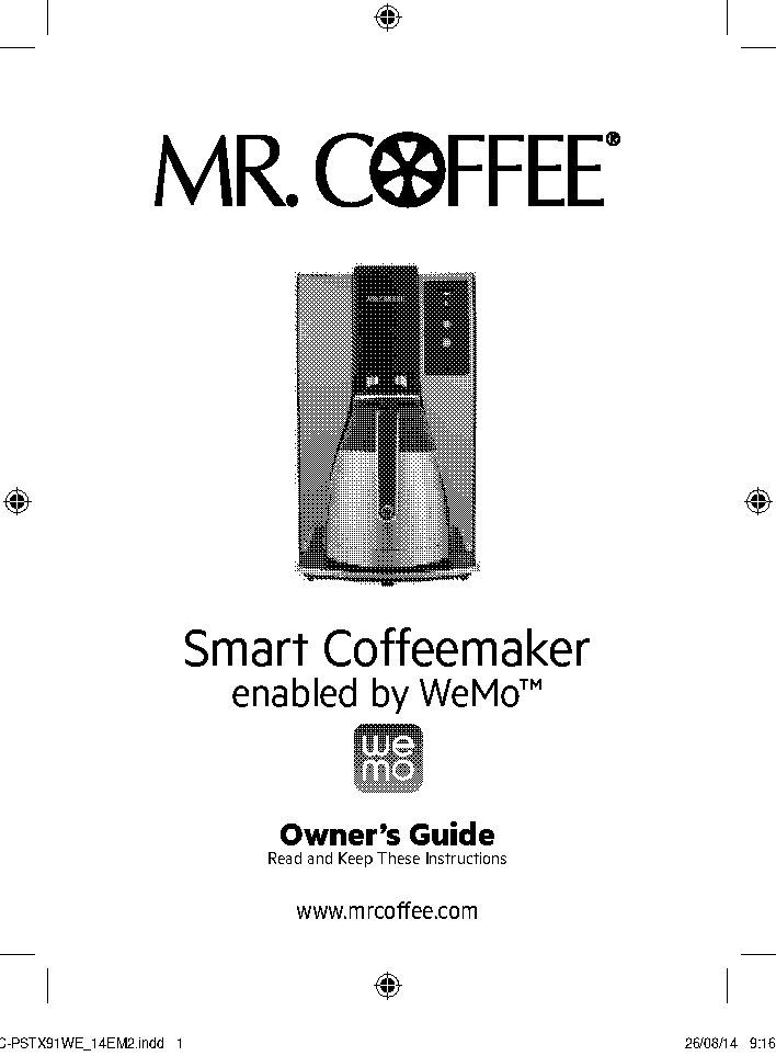 mr coffee thermal coffee maker instructions