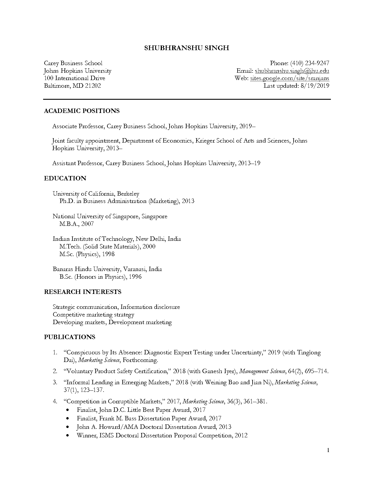 darla moore school resume appointment