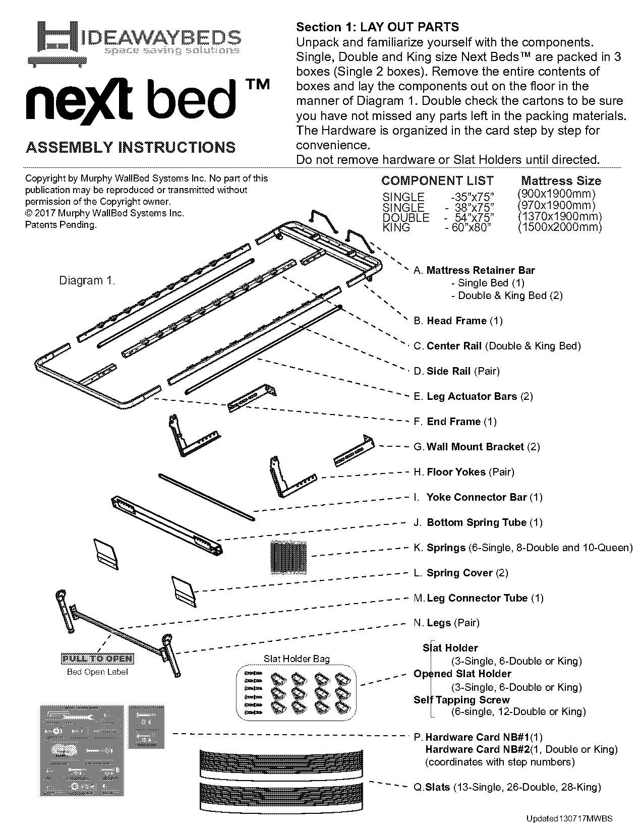 next bed assembly instructions