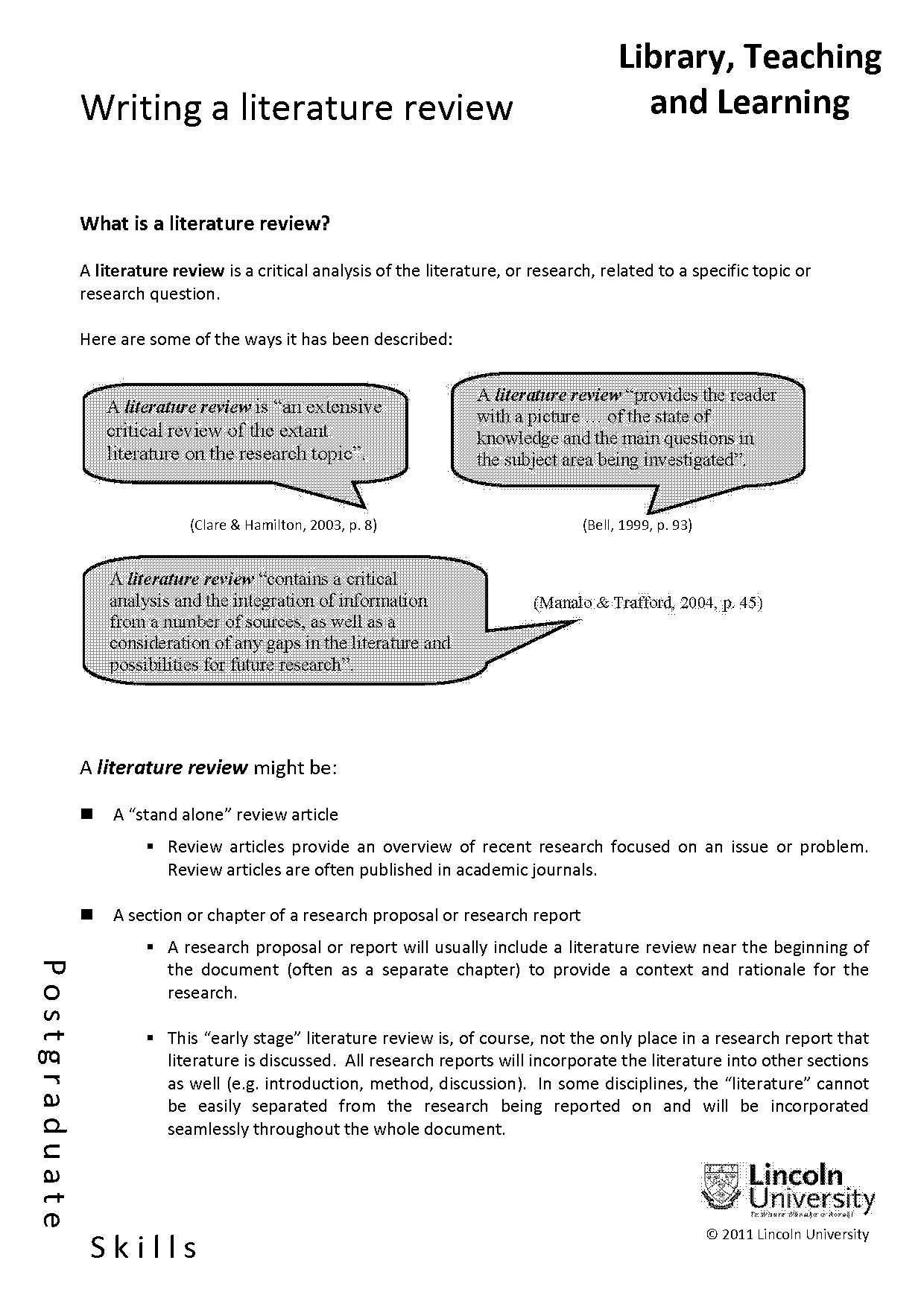 how to write a literature review nz