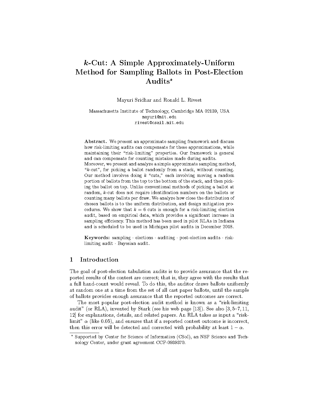 uniform sampling vs random sampling