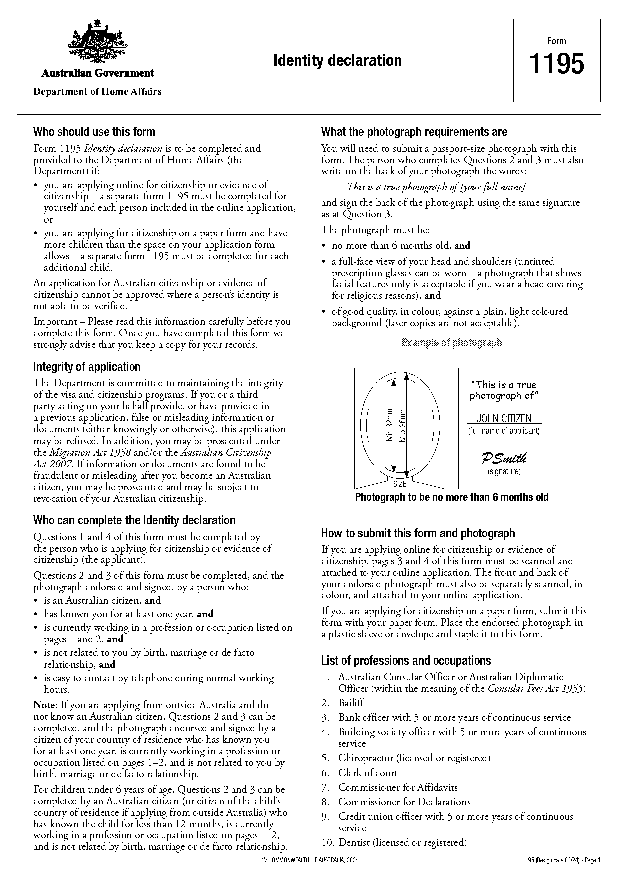 home office referee declaration form