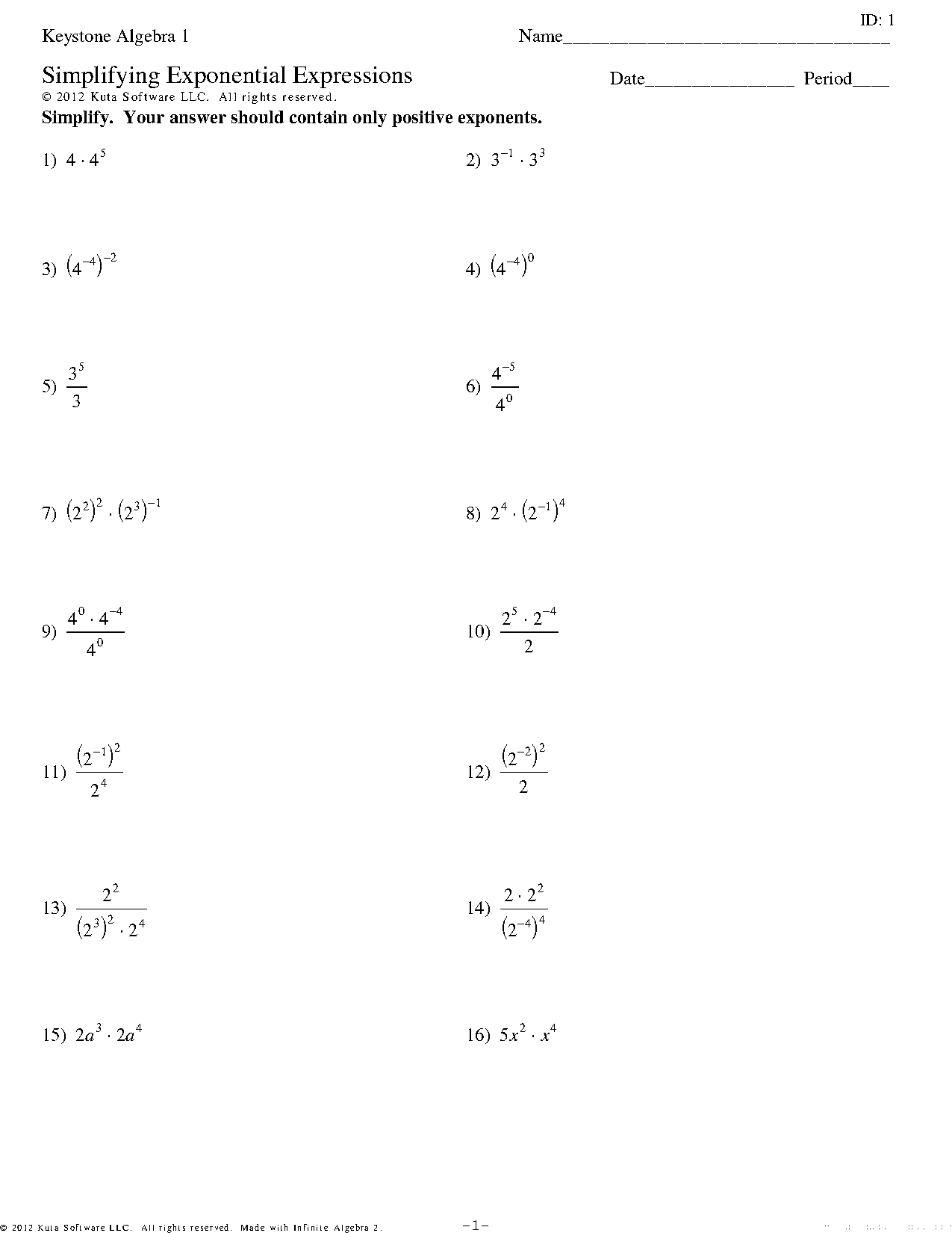 simplifying expressions coloring worksheet