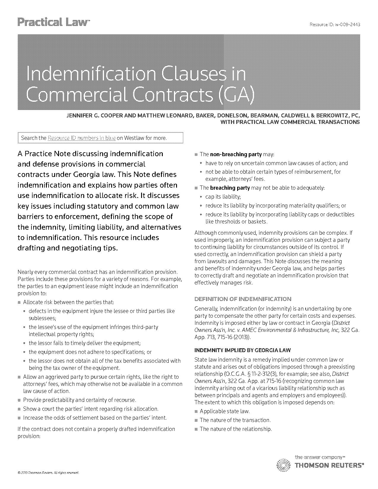 georgia statute of limitations contract