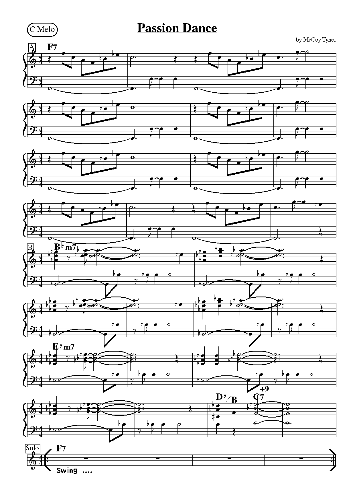 mccoy tyner passion dance transcription pdf