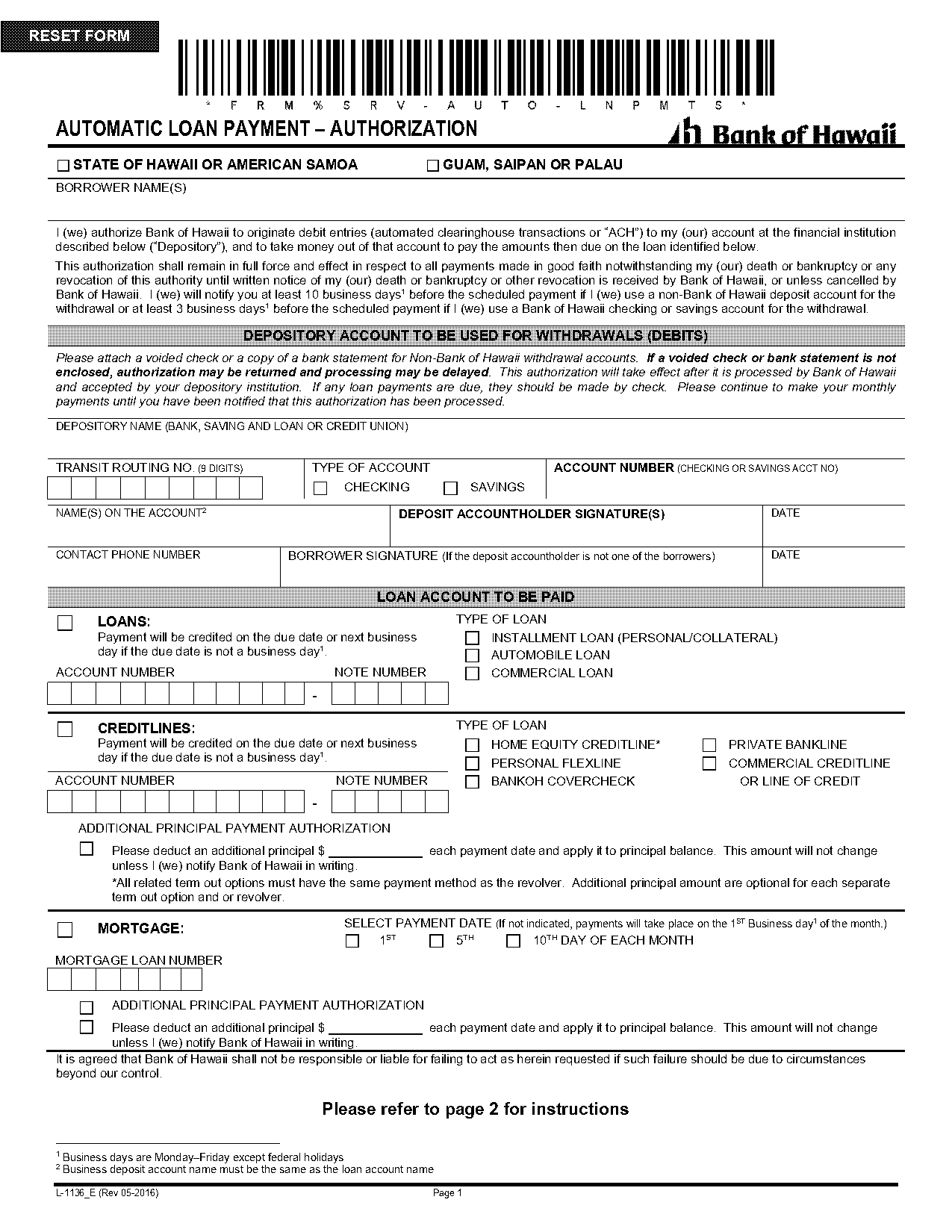 bank of hawaii mortgage address