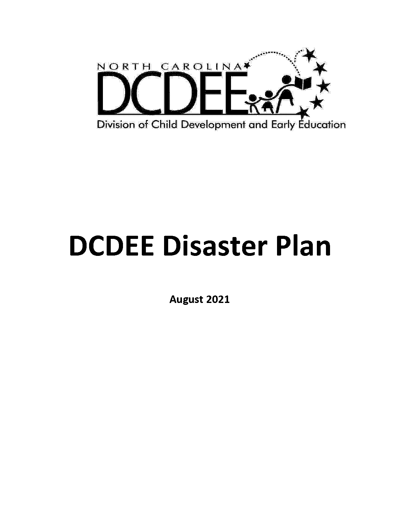 distater planning child care parent letter