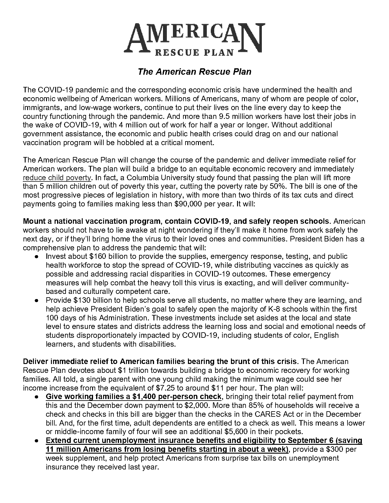 american rescue plan act health insurance premiums