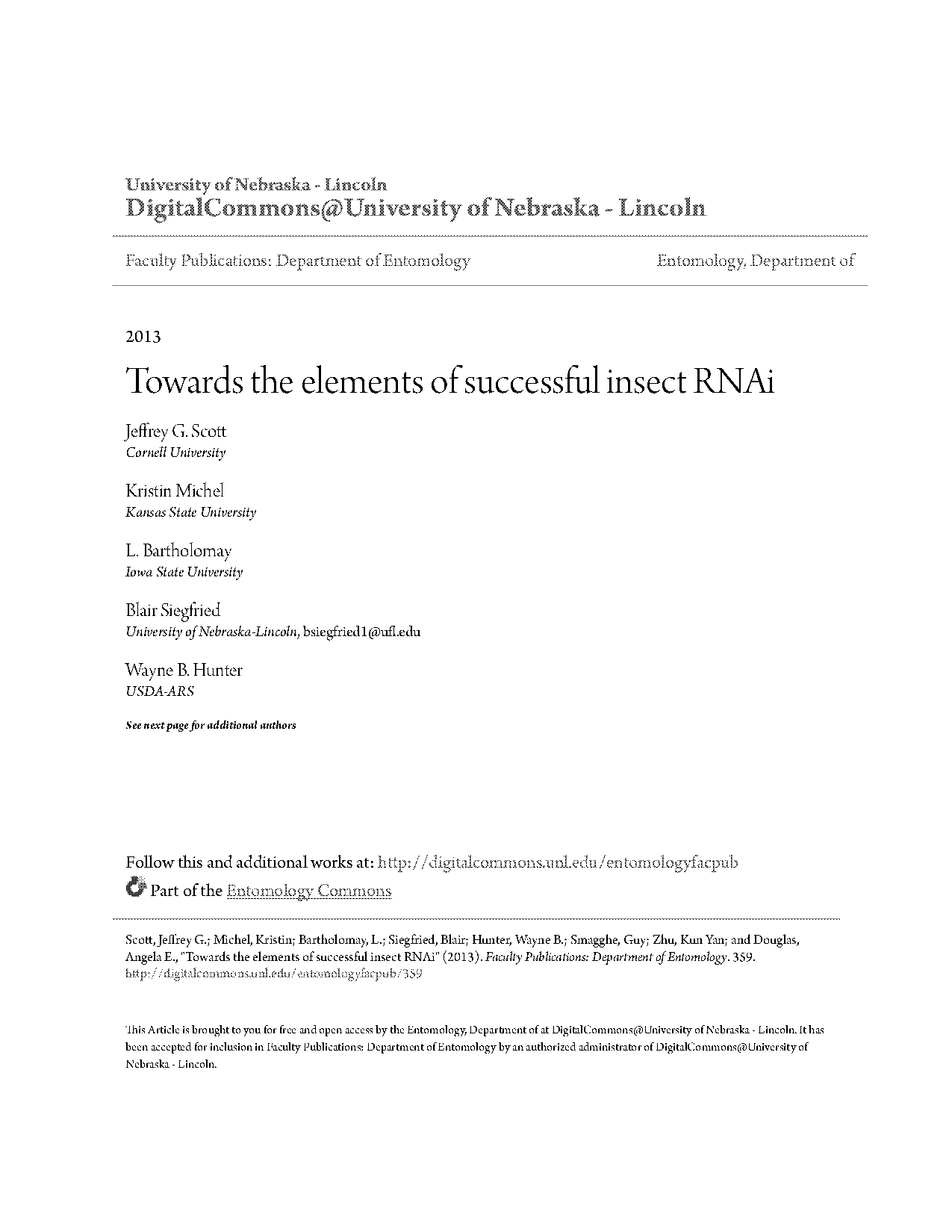 rna interference review articles