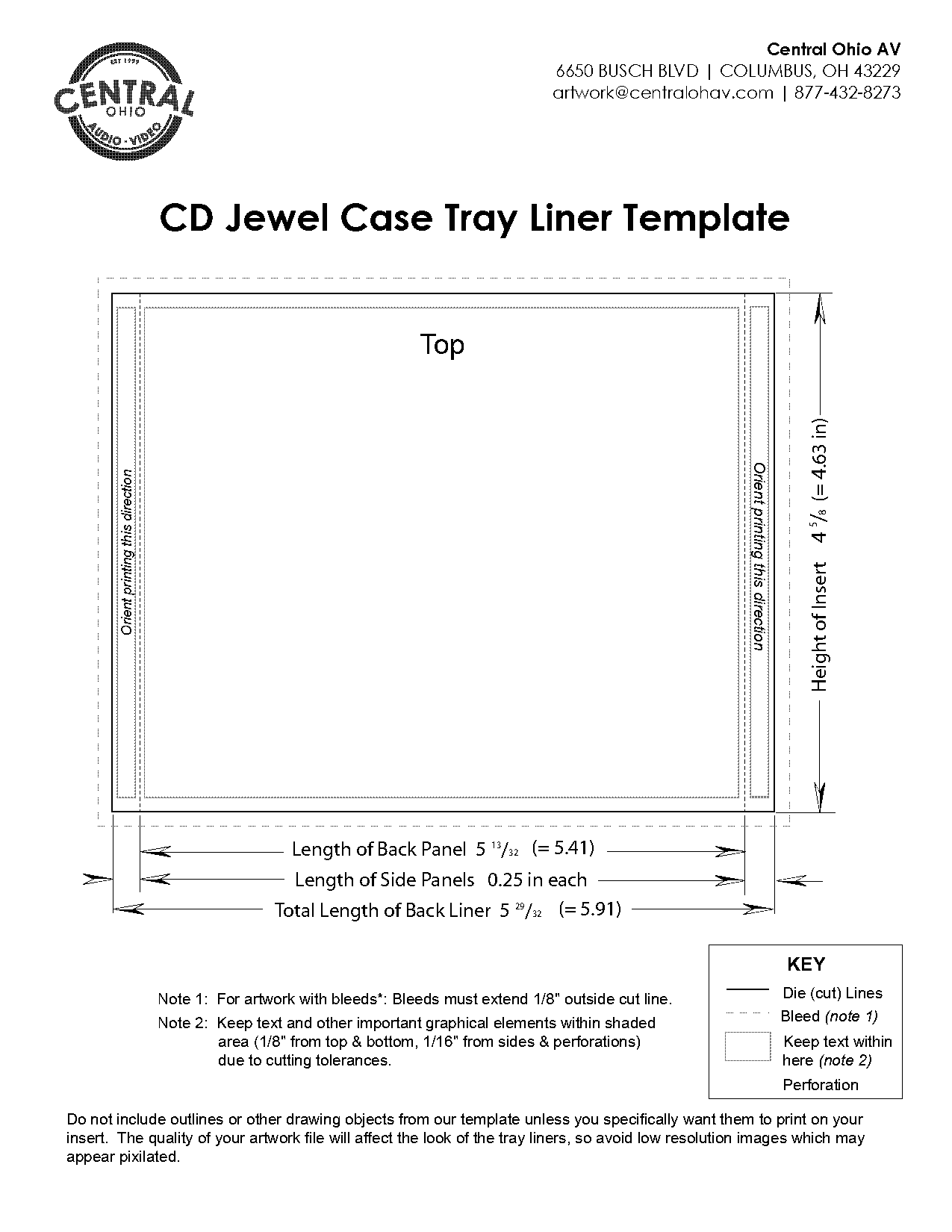 jewel case cd cover template