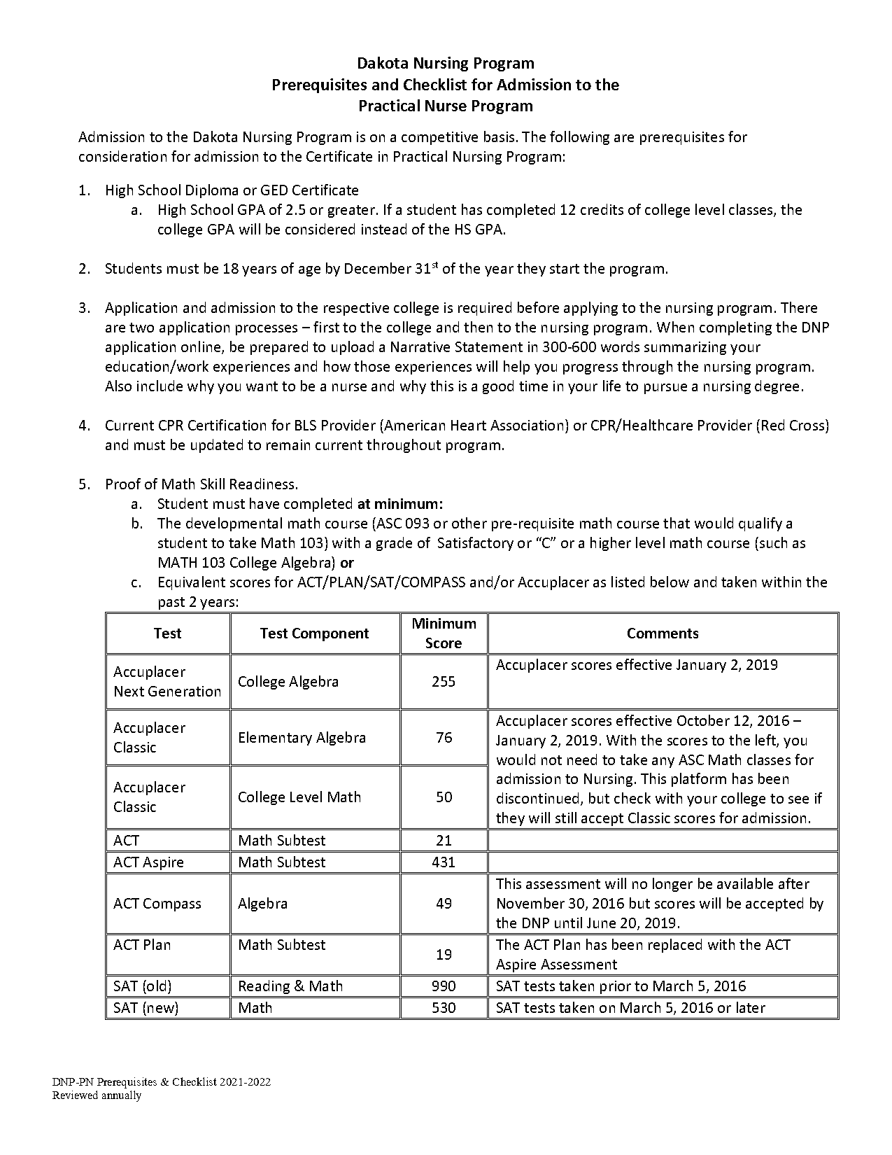 lake region state college gpa requirements