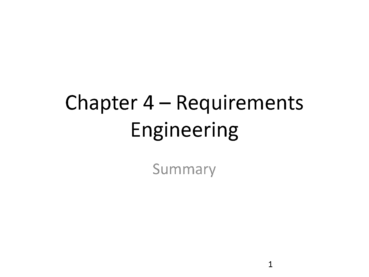 requirement engineering process in software engineering pdf