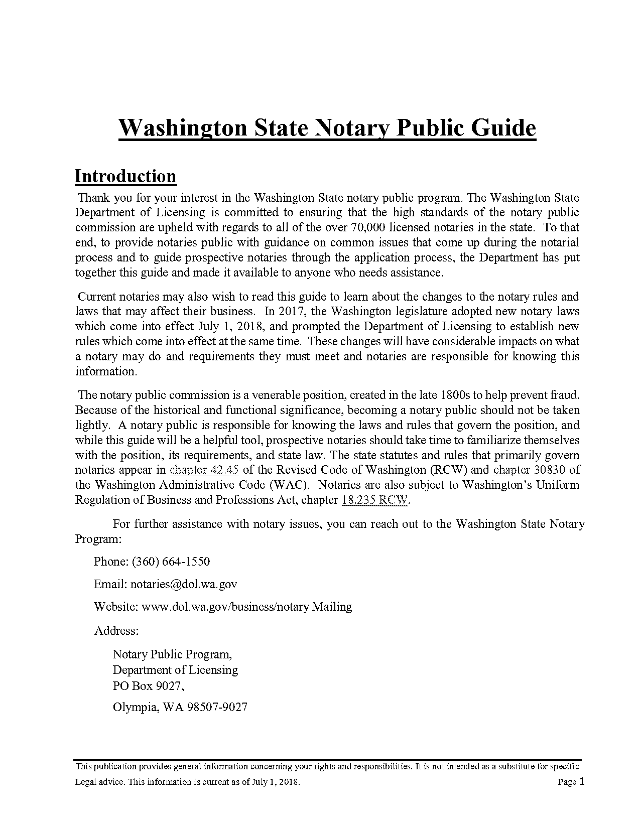 notary page for document