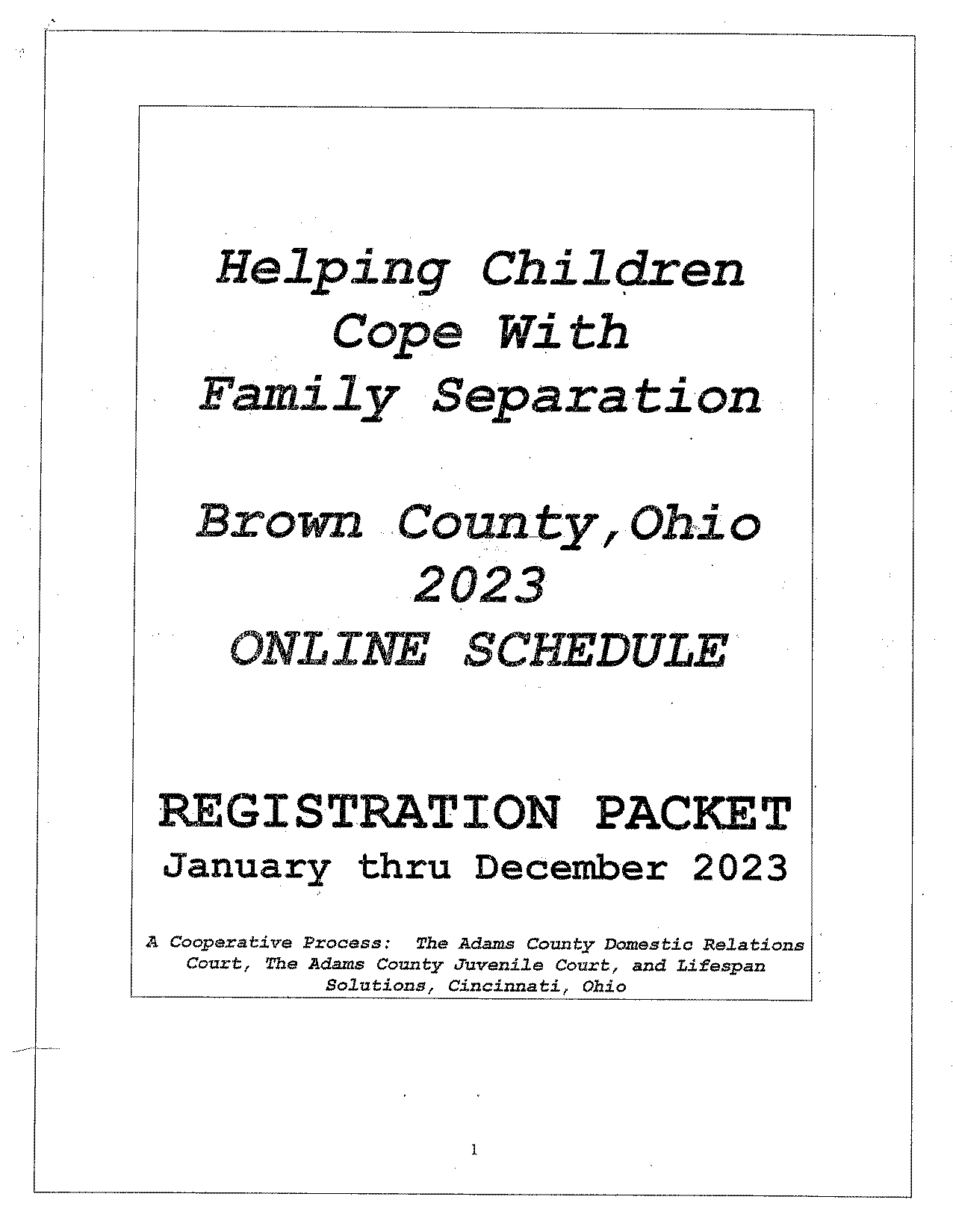 brown county ohio court ordered parenting classes online